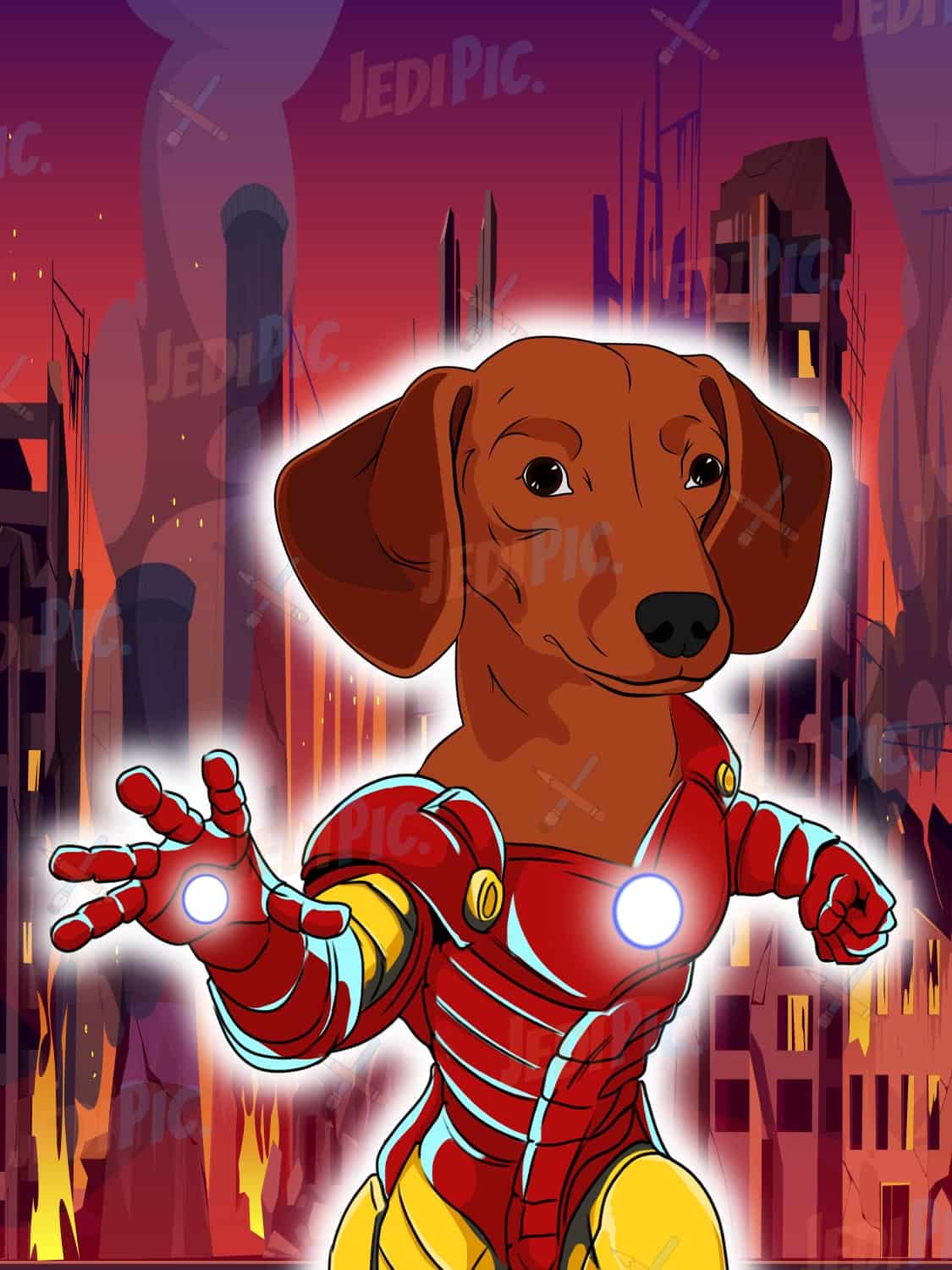 Custom Superhero Pet Portrait