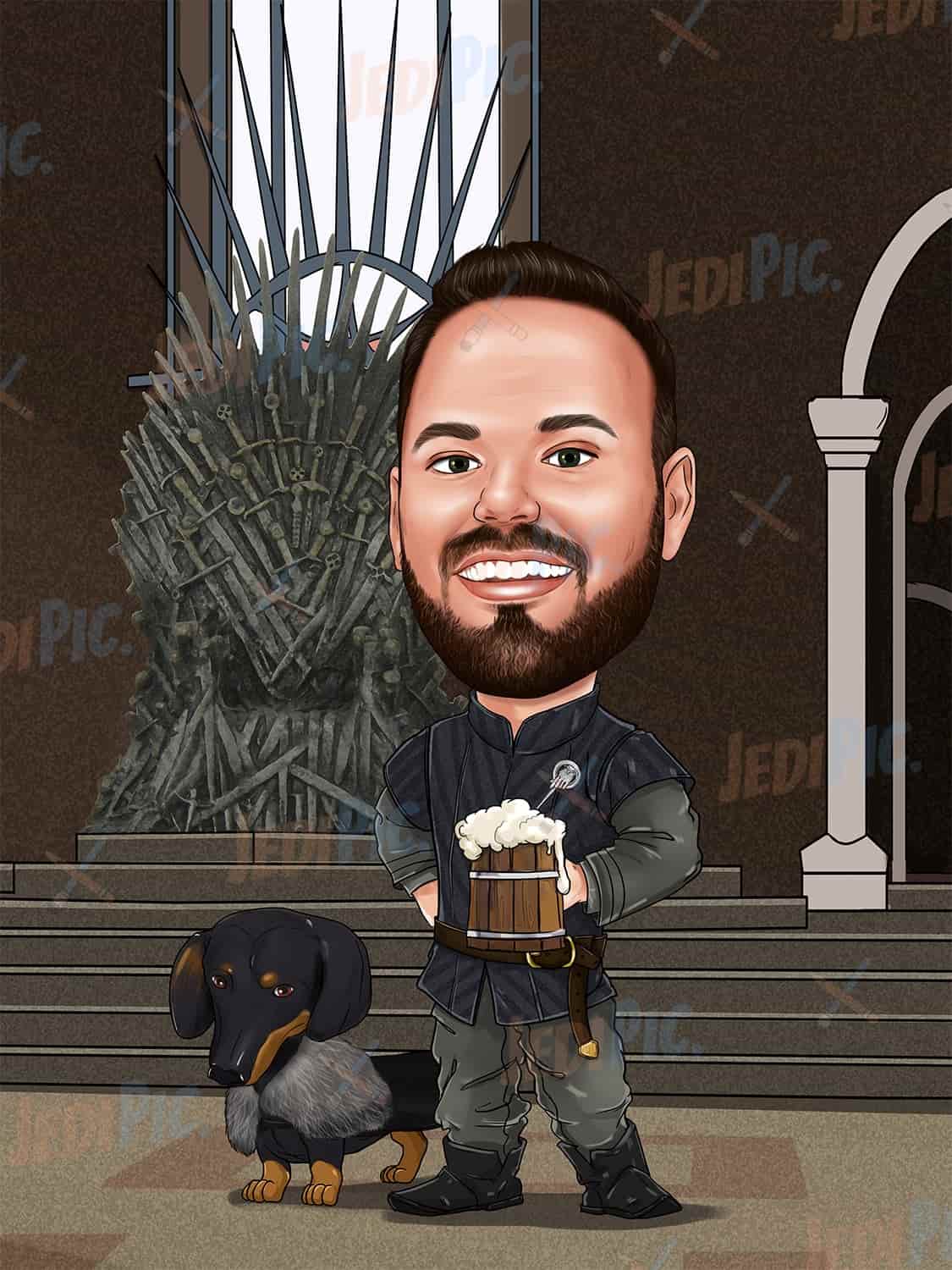 Movie Themes Game of Thrones Person Caricature