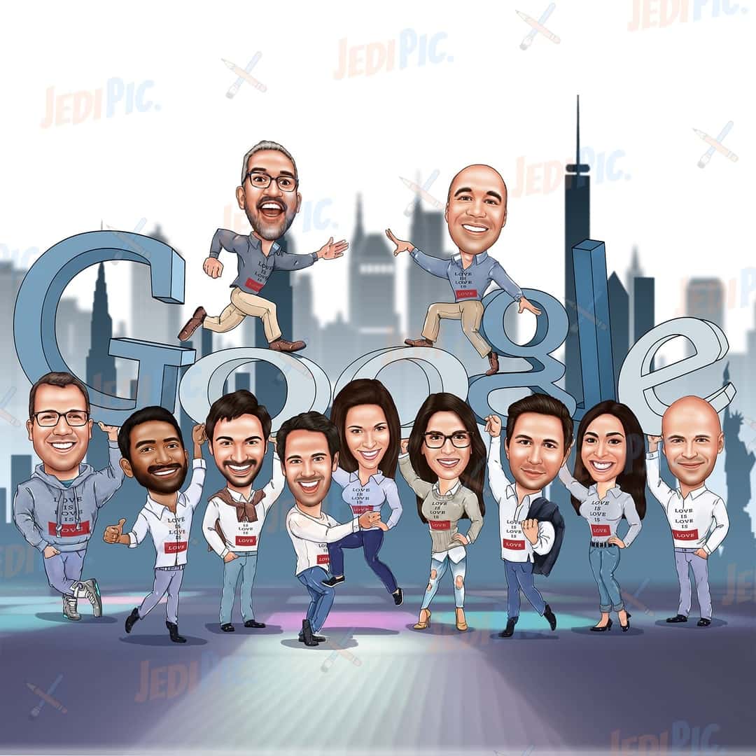 Any Professions Group Caricature from Photos