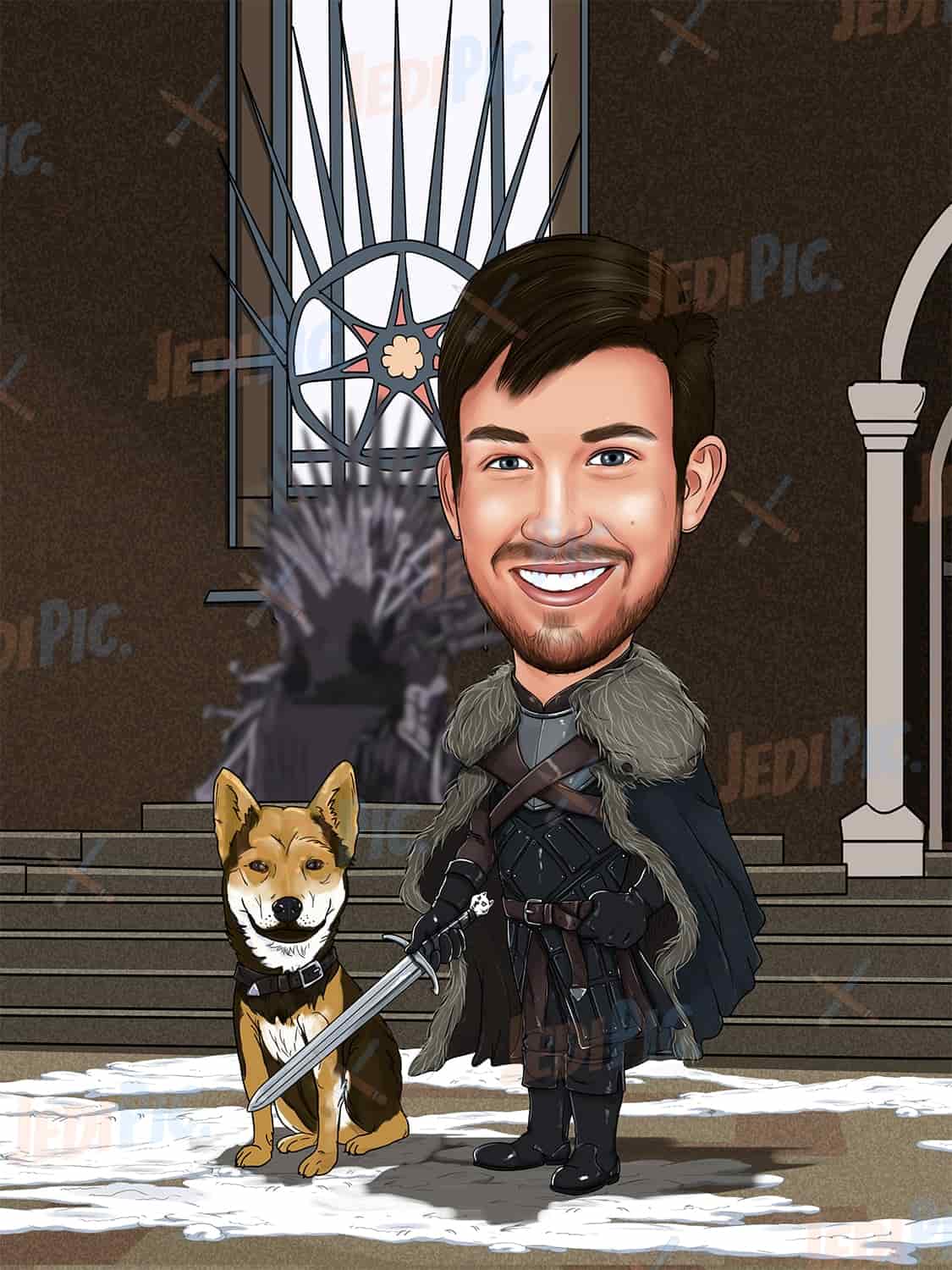 Custom Game of Thrones Movie Fan Caricature