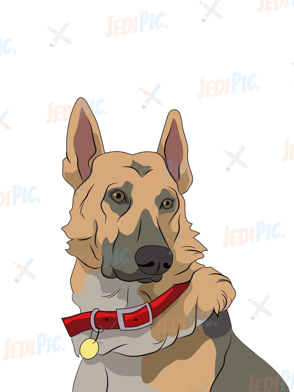 German Shepherd Pet Portrait