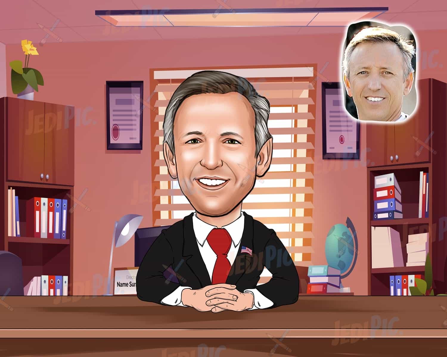 Father's Day Gift Caricature Featuring Profession