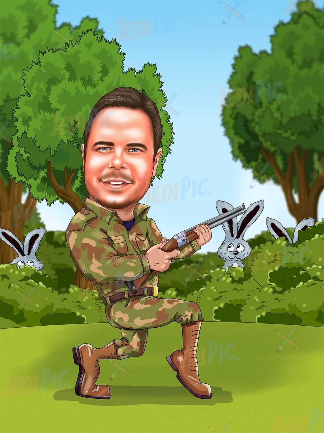 Hunter Caricatures from Photos