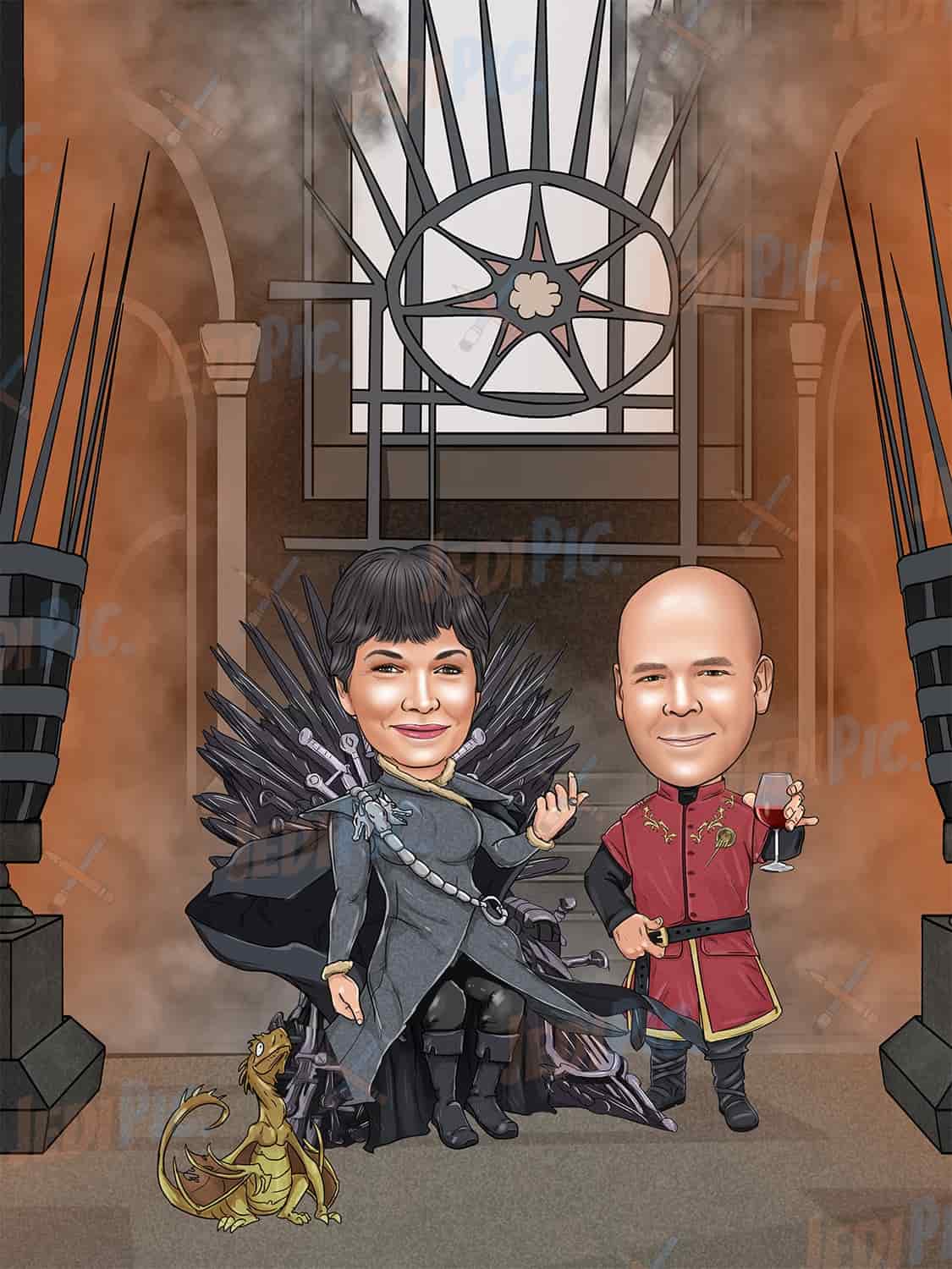 Movies Caricature for Game of Thrones Fans