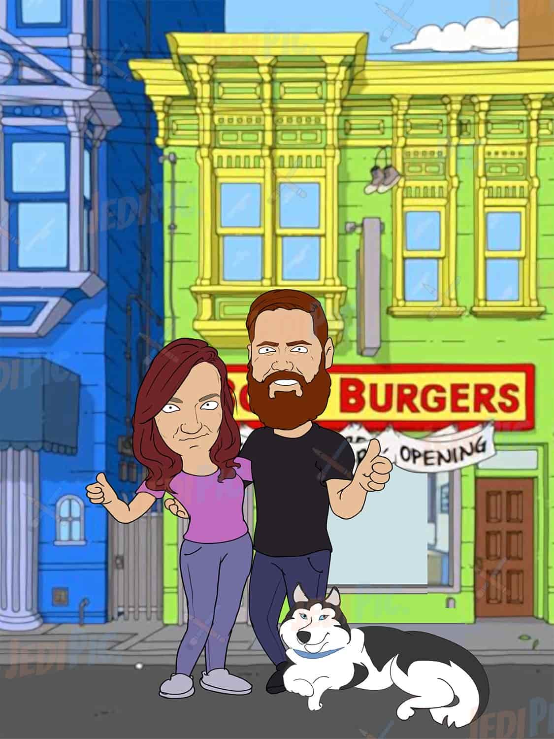 Bobs Burgers Couple With Pet
