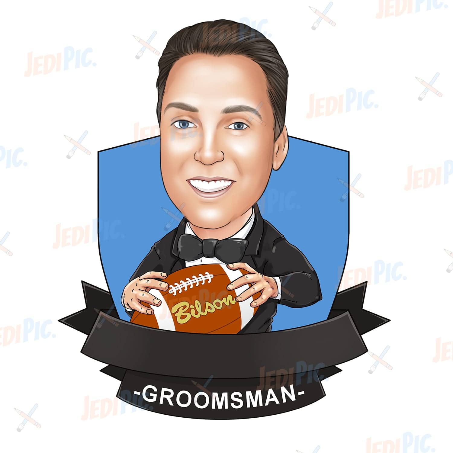 Personalized Groomsmen Caricature from Photos