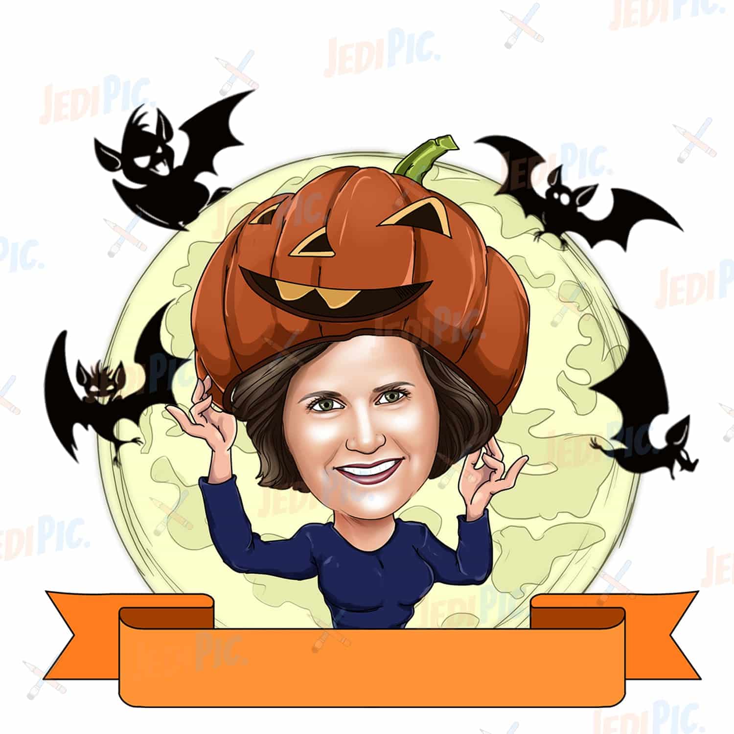 Personalized Halloween Cartoon