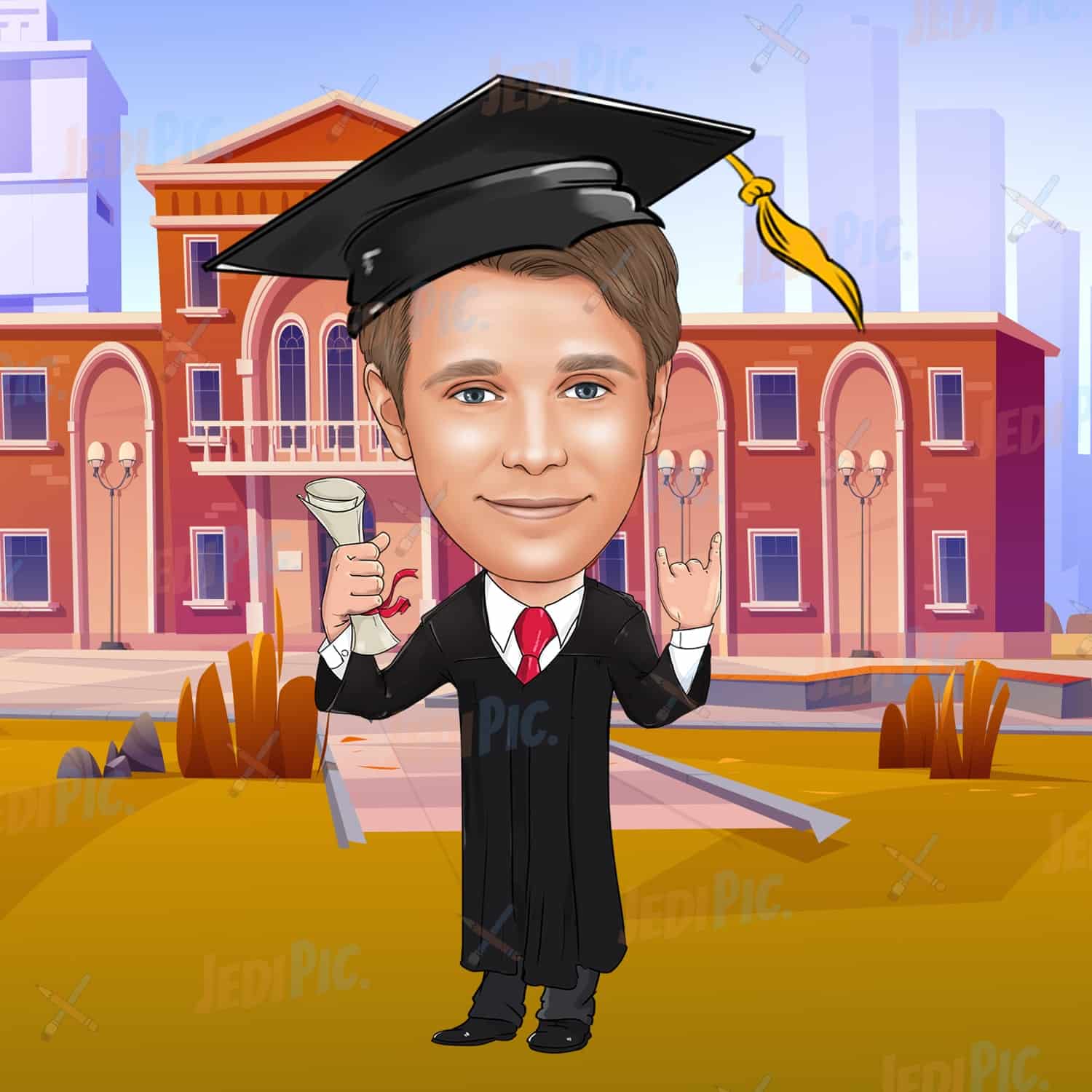 Custom Graduate Caricature