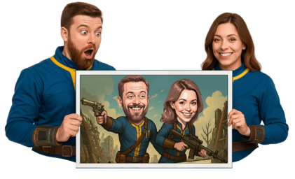 Your photo, our art — a caricature made just for you