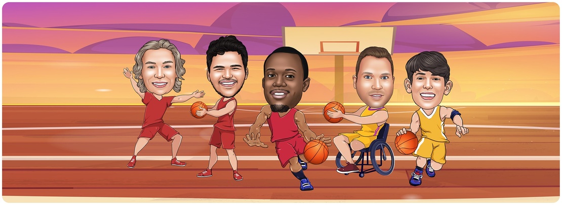 Basketball Caricatures
