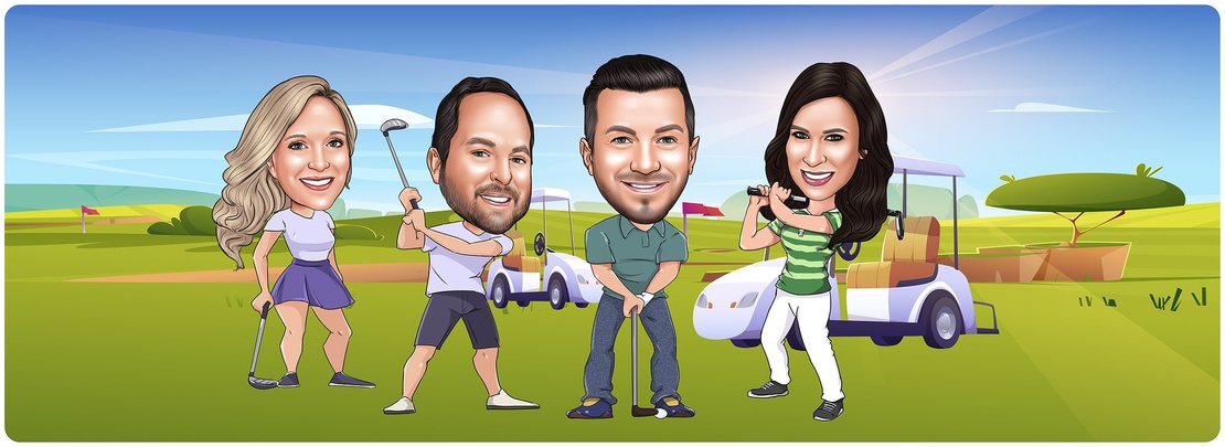 Golf Caricatures