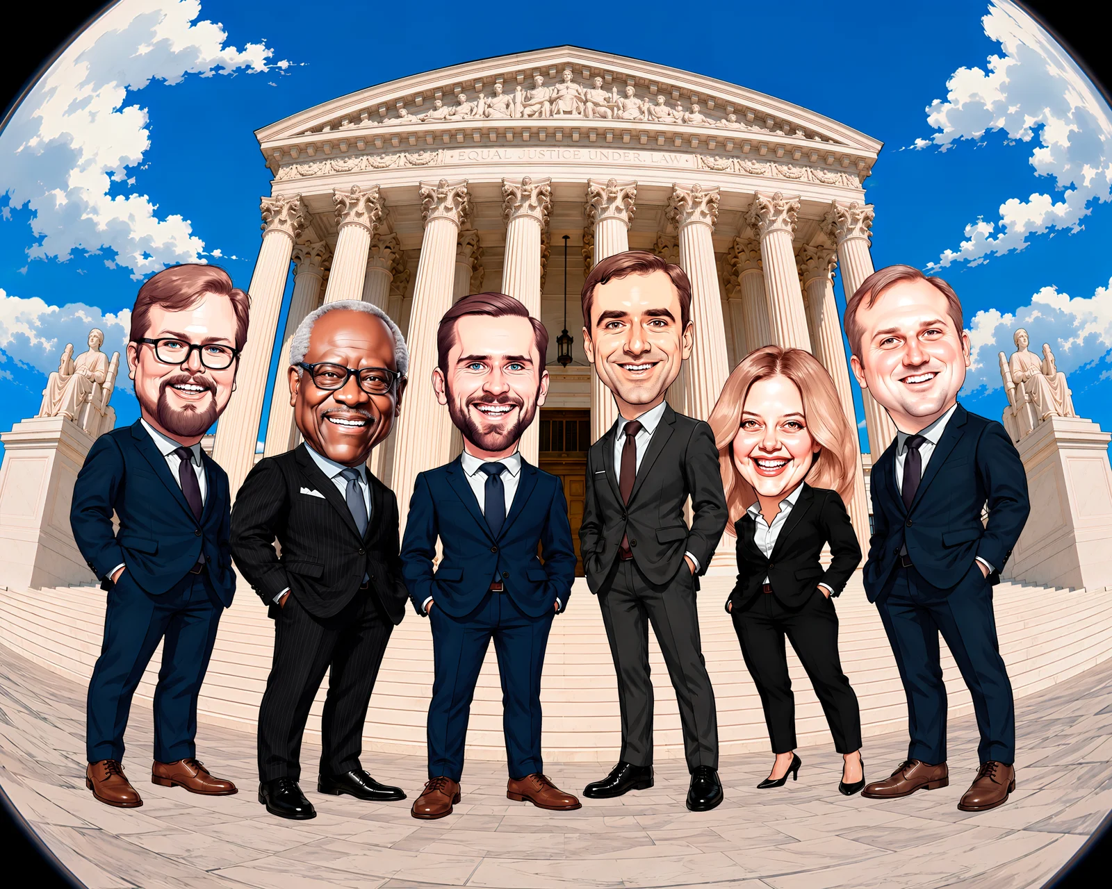 Custom Judge Caricature from Photo - Legal Professional Judicial Gift