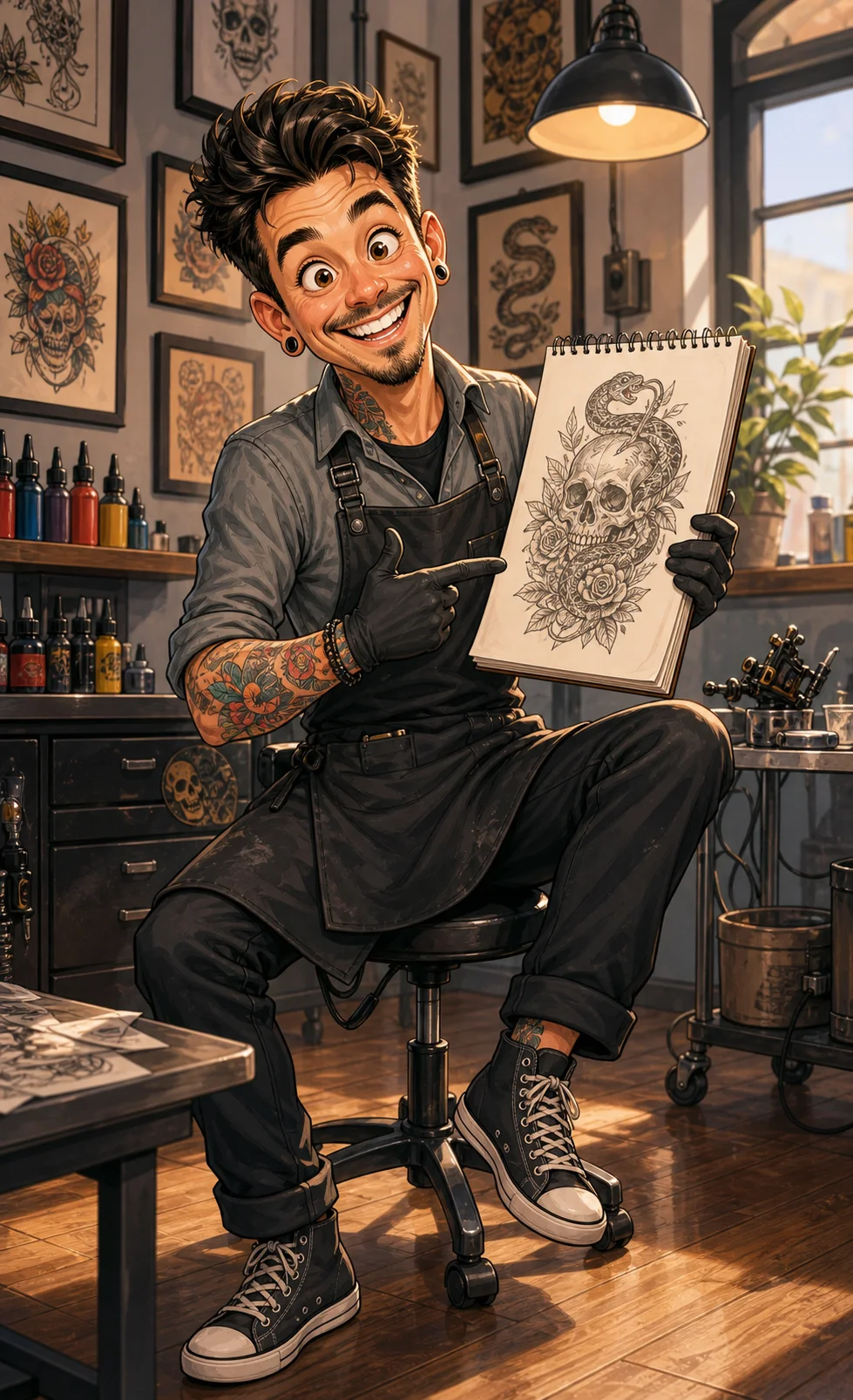 Custom Professional Caricature from Photo - Engineer Engineer Gift