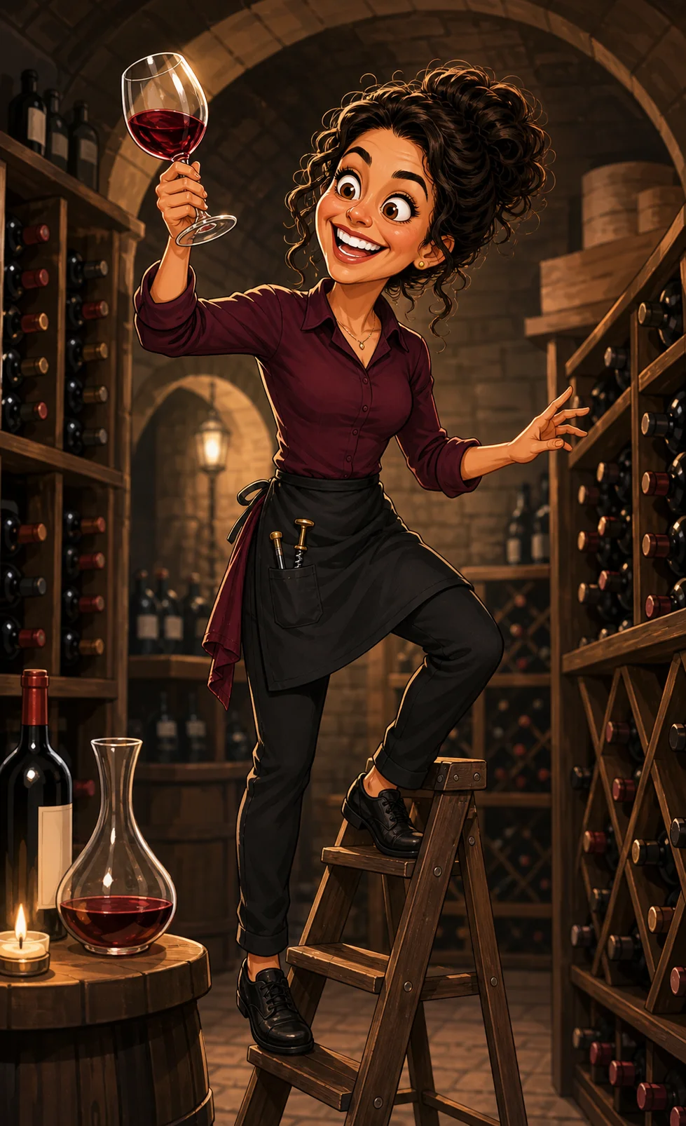 Custom Professional Caricature from Photo - Chef Chef Gift