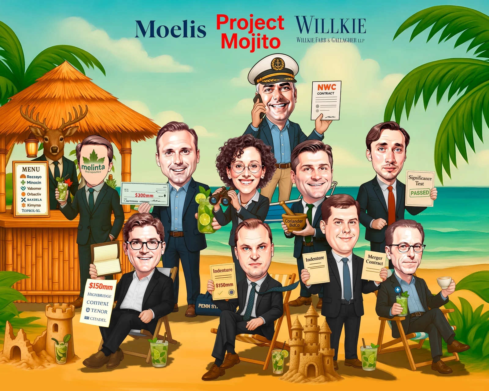 Custom Corporate Event Caricature from Photo - Event Attendees Event Gift
