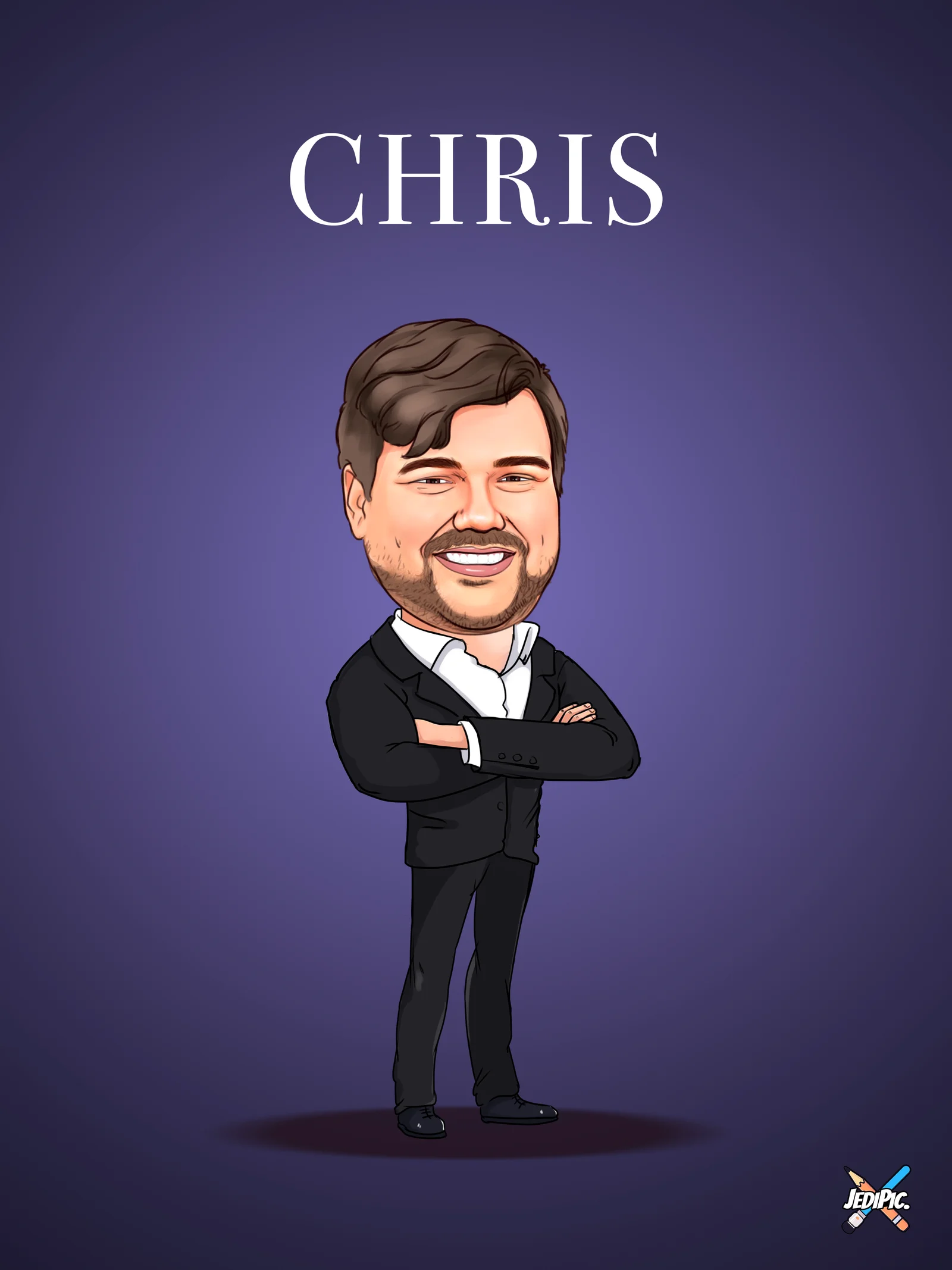 Custom Adult Caricature from Photo — Personalized Portrait Birthday Anniversary Fun Gift for Him or Her