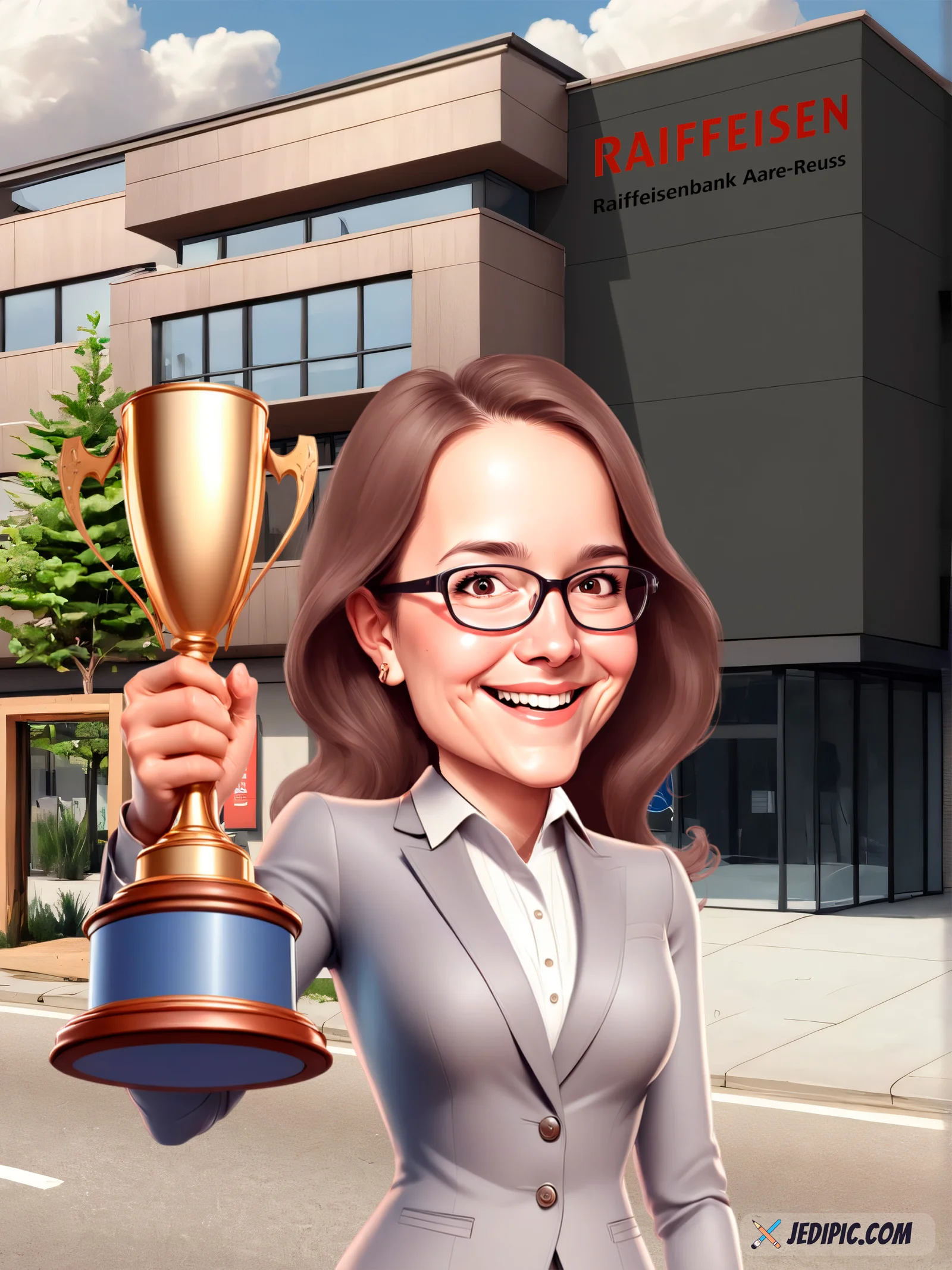 Custom Adult Caricature from Photo — Personalized Character Portrait Birthday Surprise Gift for a Friend