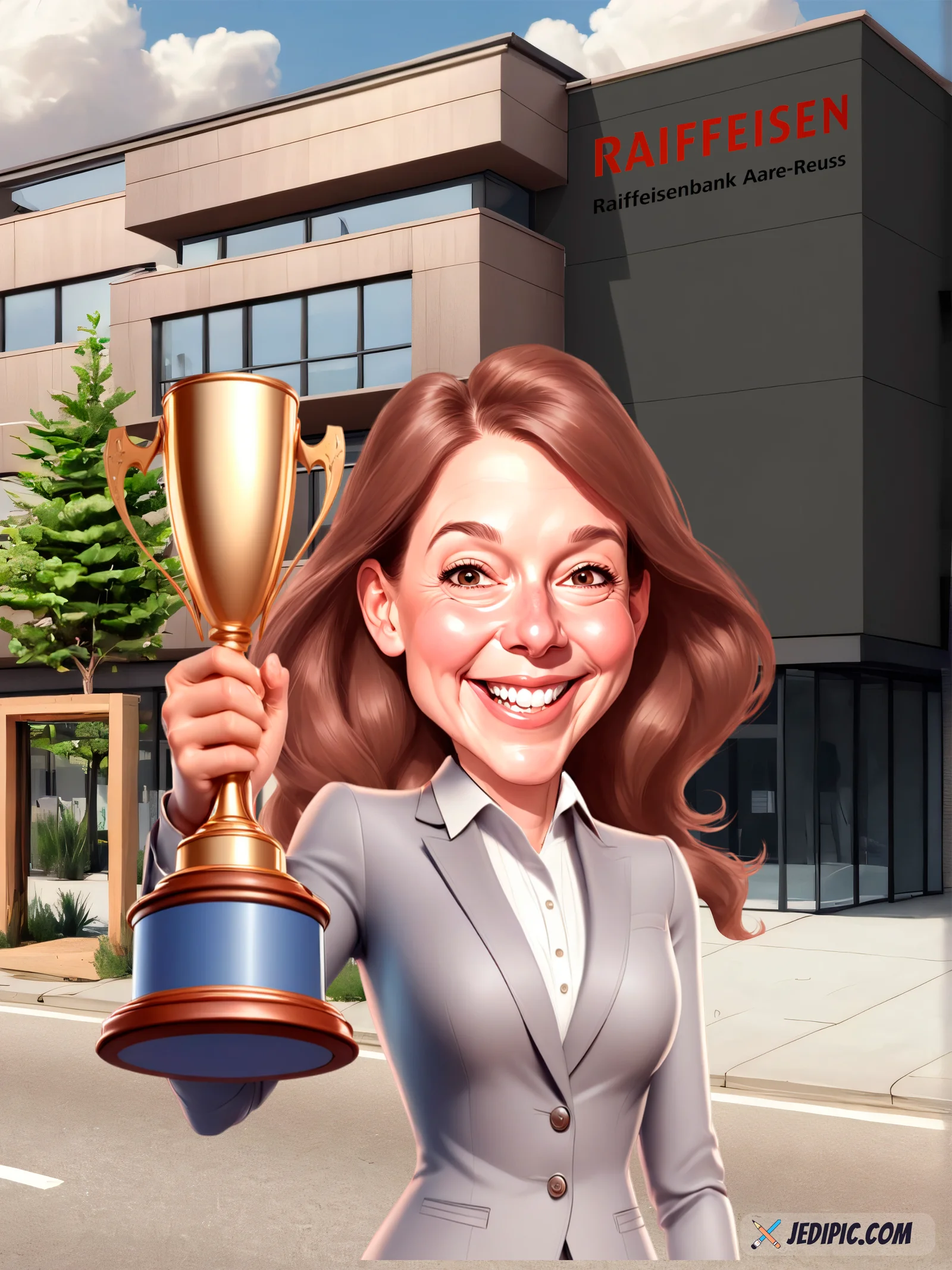 Custom Profession Caricature from Photo — Personalized Career Portrait Specialist Uniform Colleague Appreciation Gift