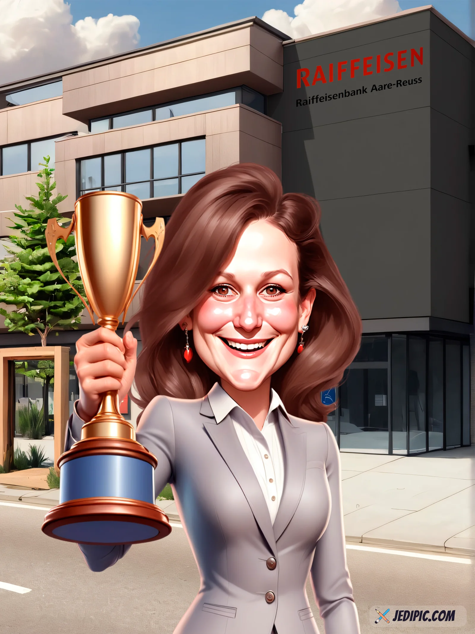 Custom Trades Worker Portrait Caricature from Photo — Hand Drawn Personalized Digital Portrait Gift