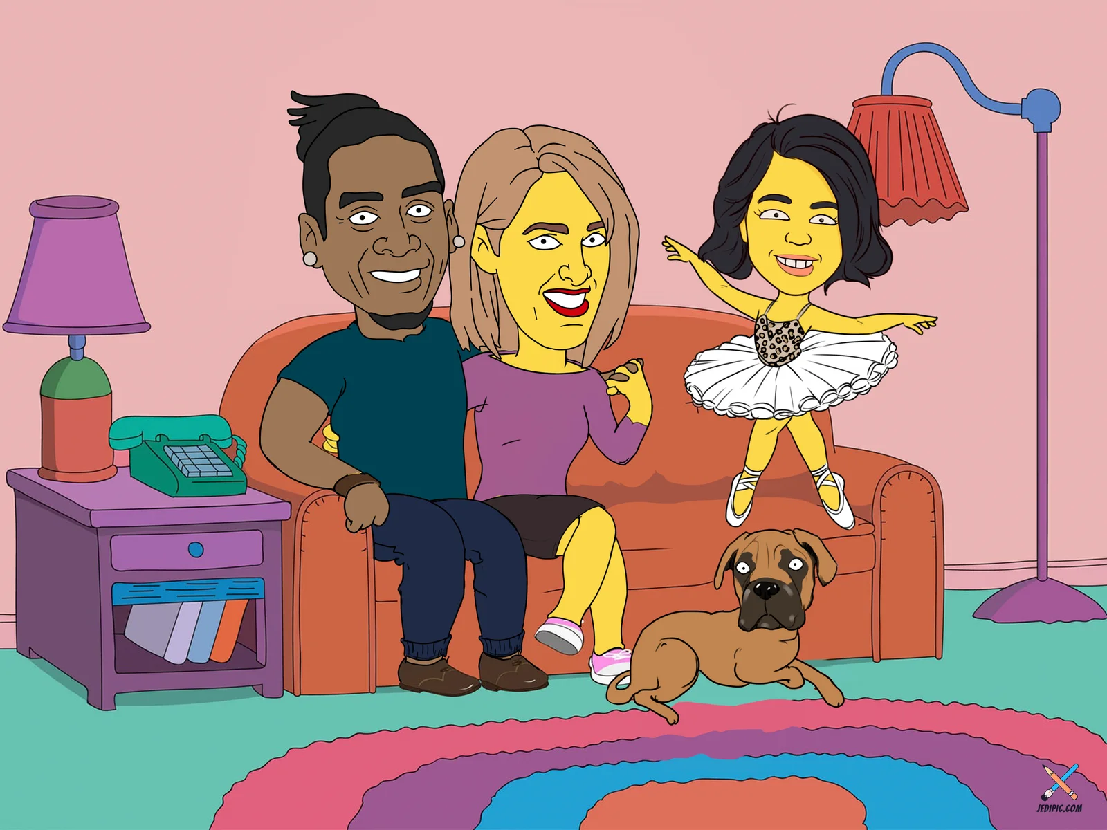 Custom Cartoon Style Caricature from Photo — Fun Cartoon Personalized Portrait Gift