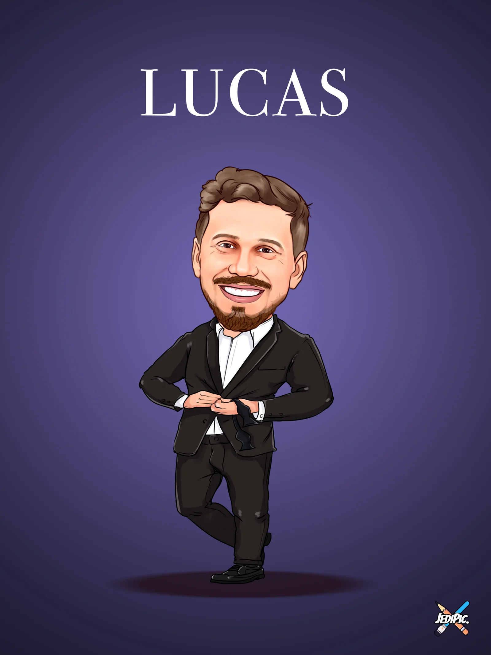 Custom Portrait Caricature from Photo — My Favorite Things Personalized Portrait Gift