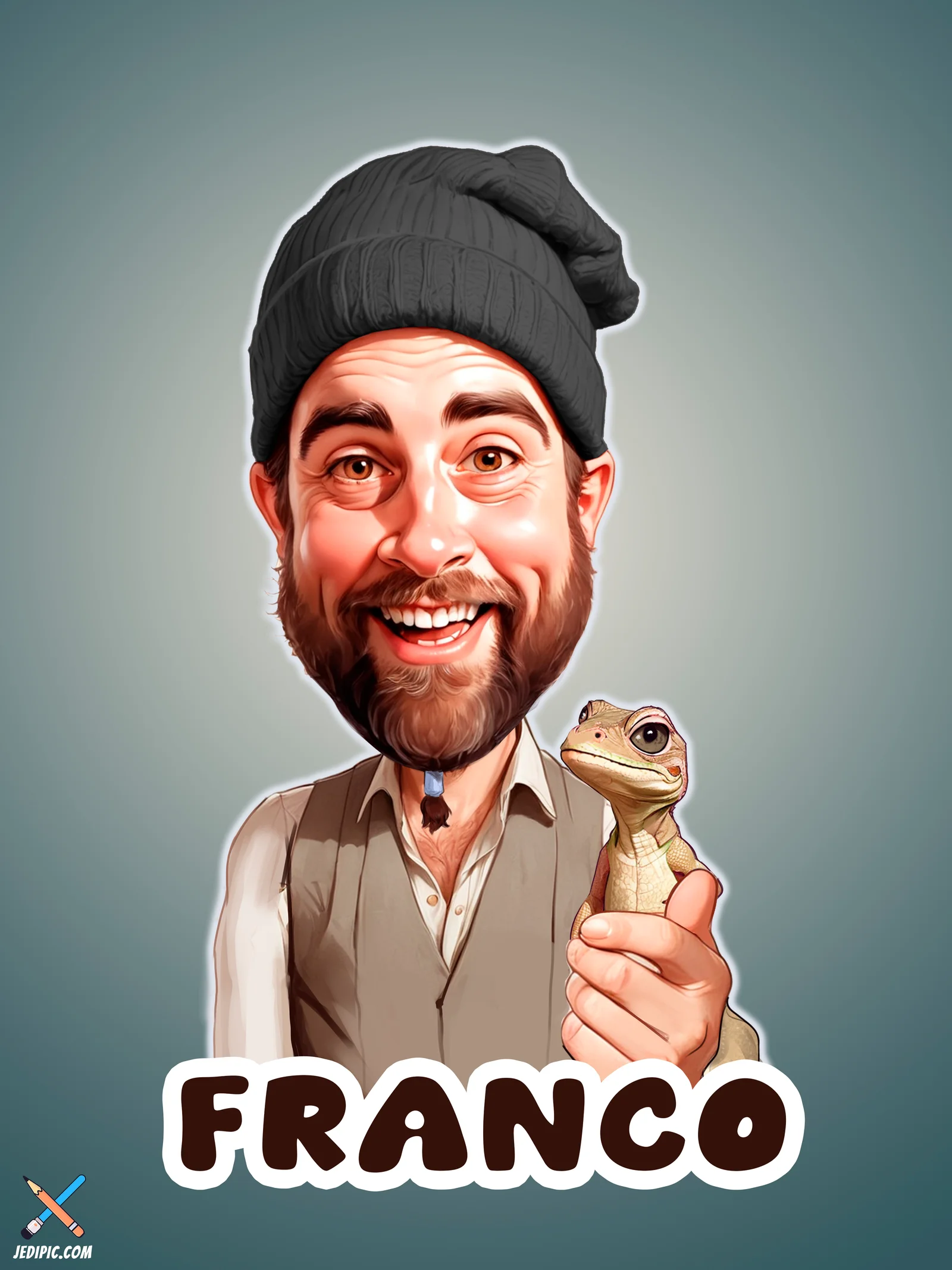 Custom Pet & Owner Caricature from Photo - Me and My Pup Pet Memorial Gift