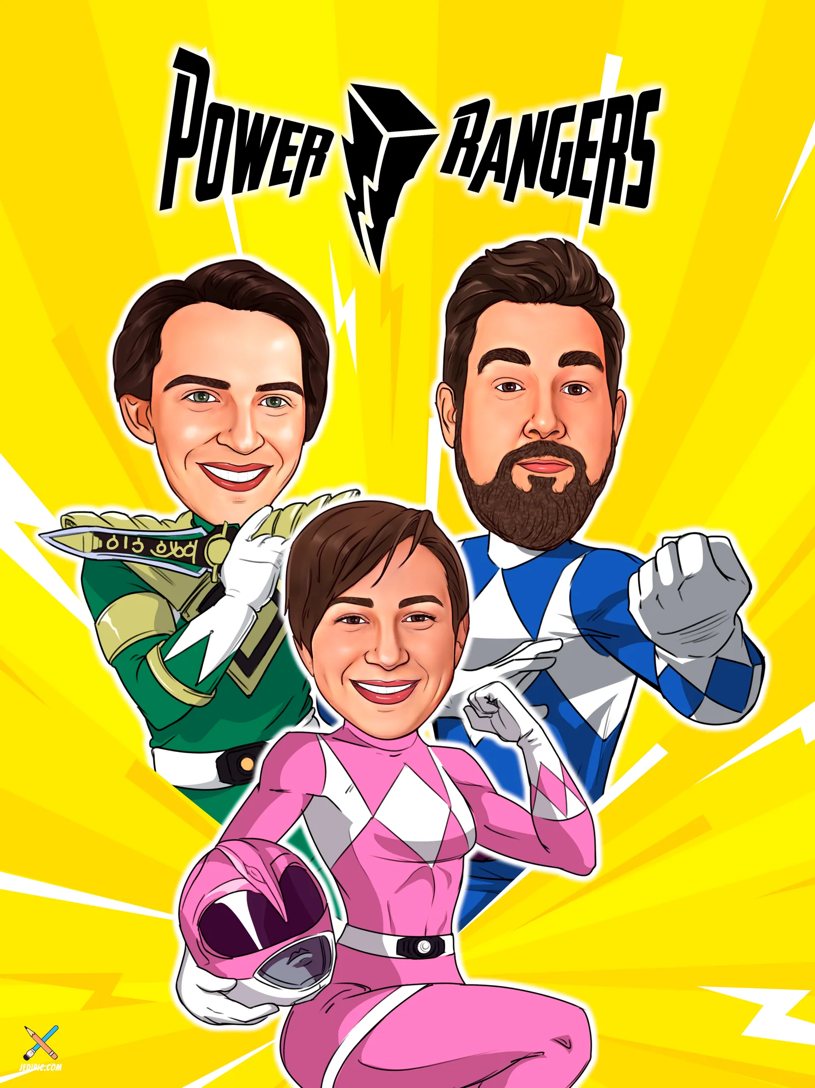 Custom Superhero Caricature from Photo - Marvel Style Kids Party Gift