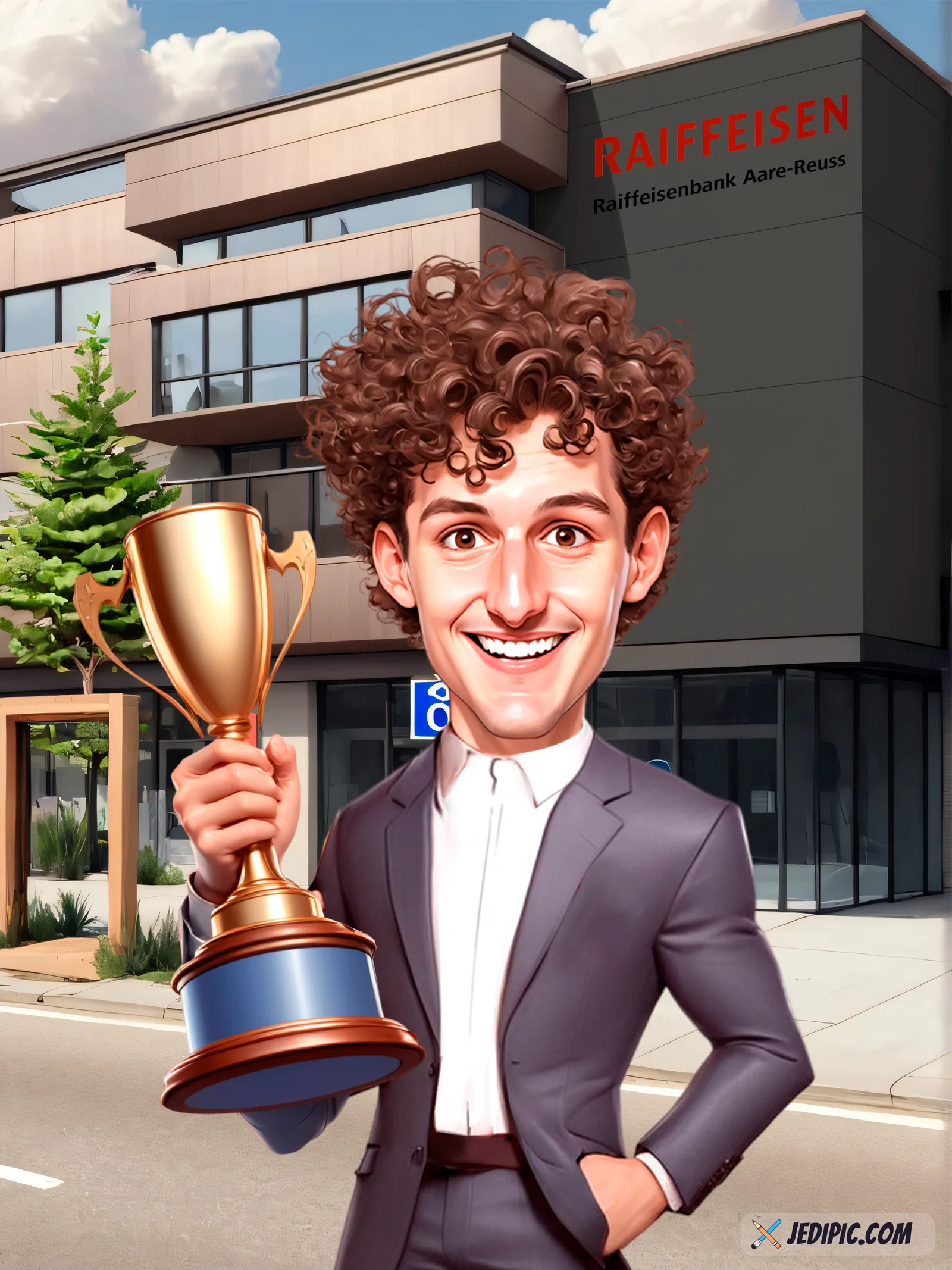 Custom Adult Caricature from Photo - Milestone Birthday Solo Birthday Portrait Gift