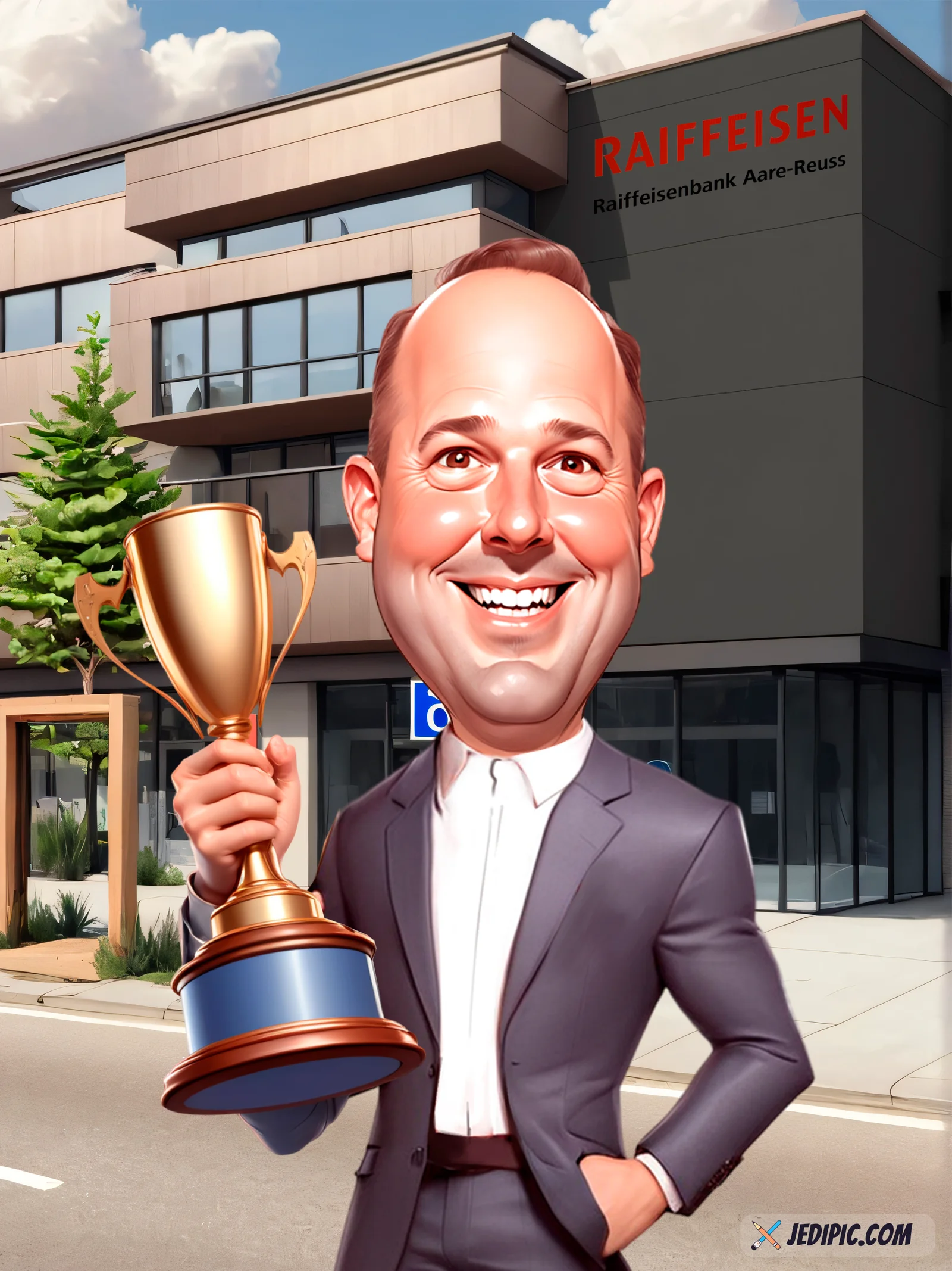 Custom Professional Caricature from Photo - Career Hero Portrait Career Gift