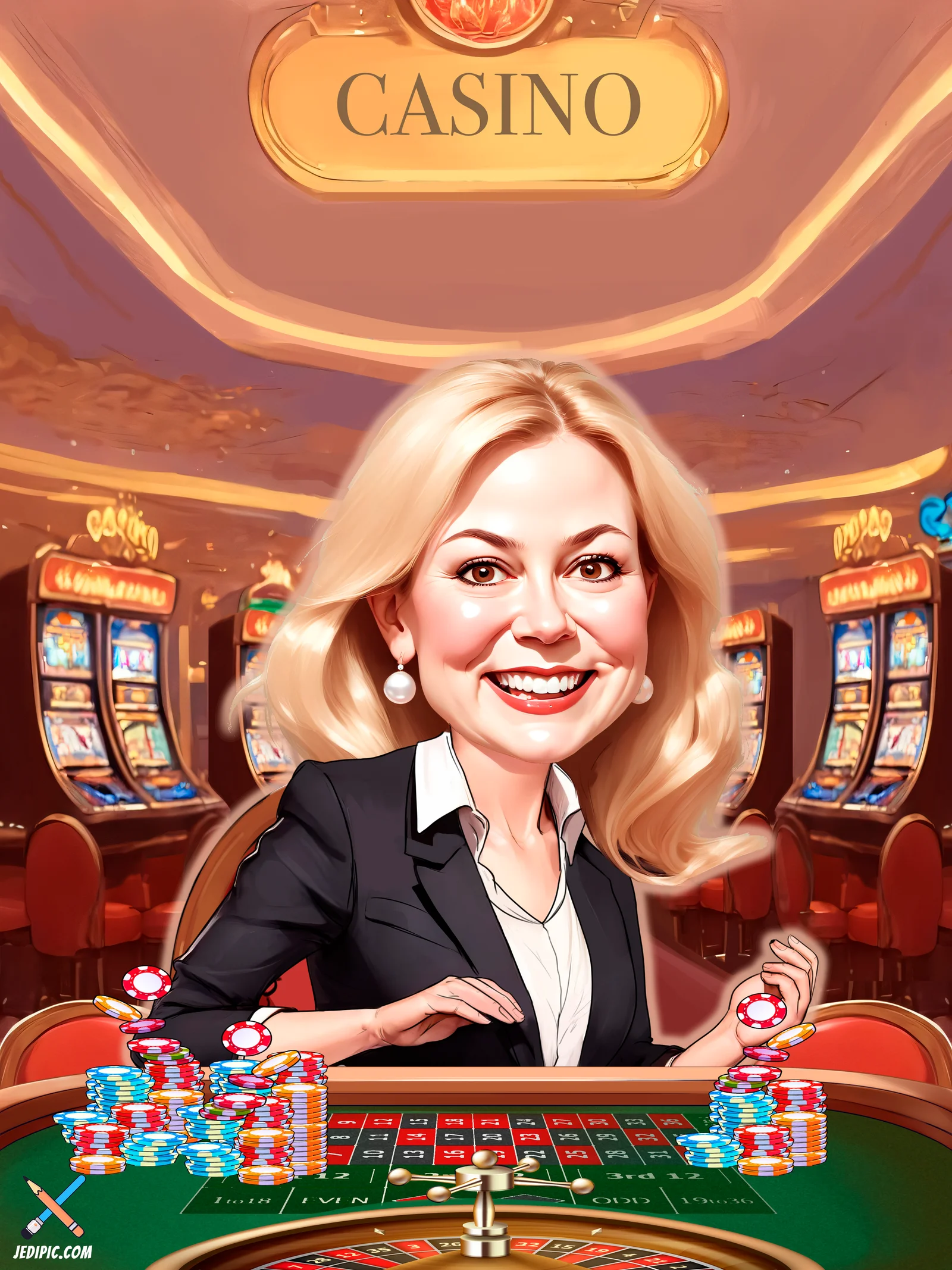 Custom Character Caricature from Photo — Single Adult Cartoon Portrait Personalized Gift