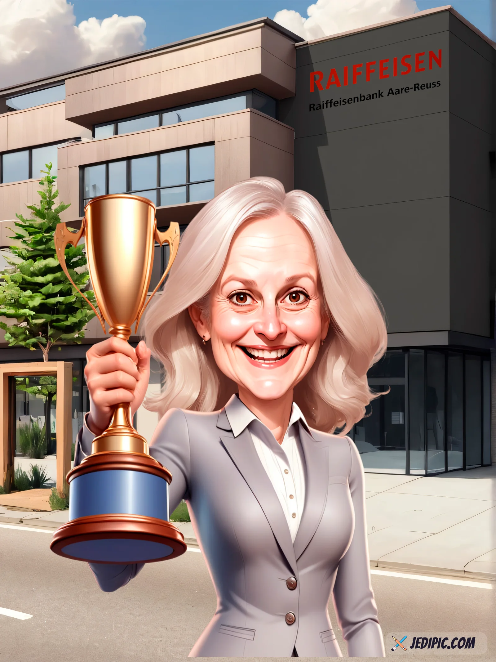 Custom Adult Cartoon Caricature from Photo — Solo Character Personalized Portrait Gift