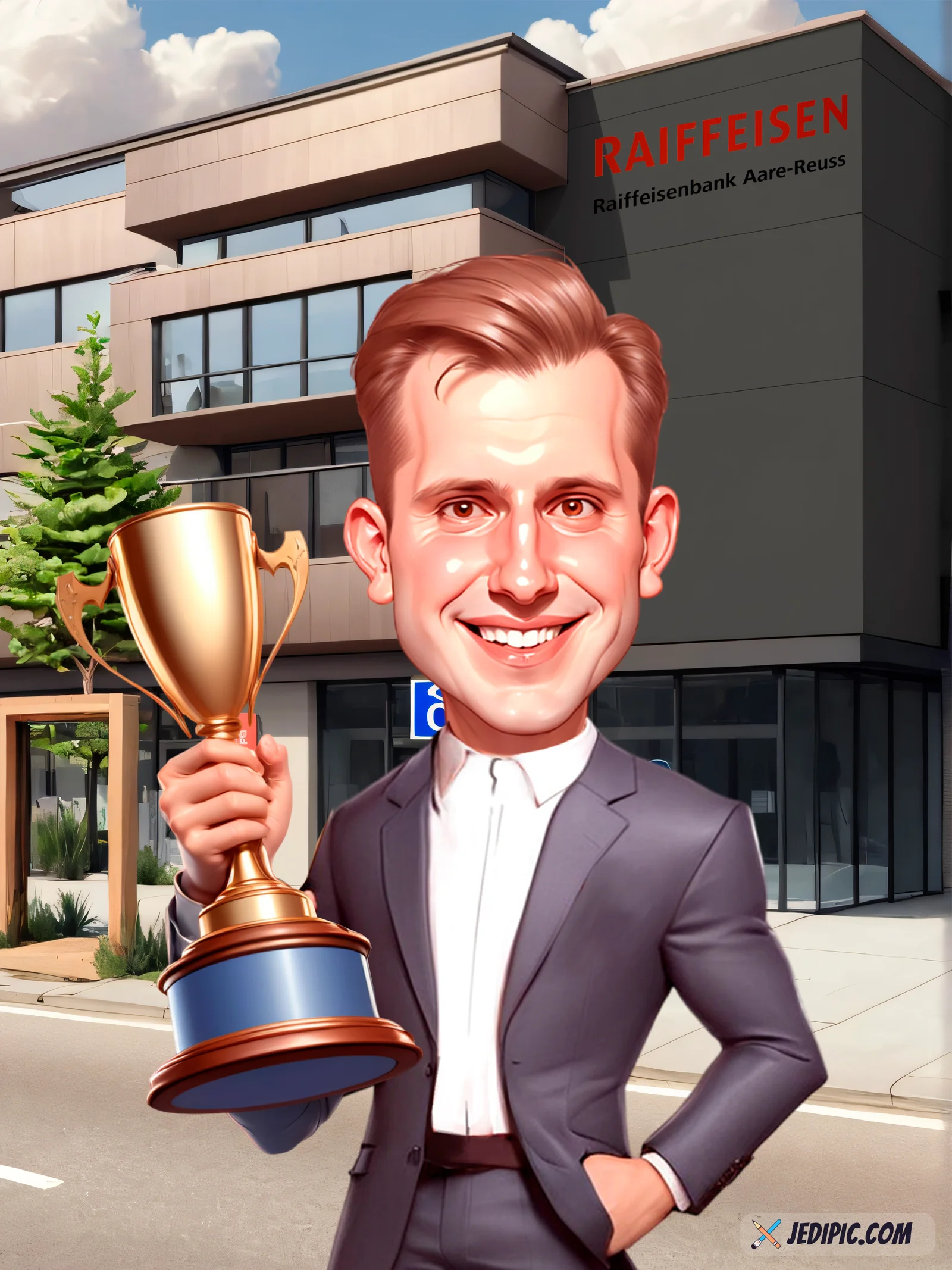 Custom Adult Portrait Caricature from Photo - Signature Style Portrait Birthday Gift