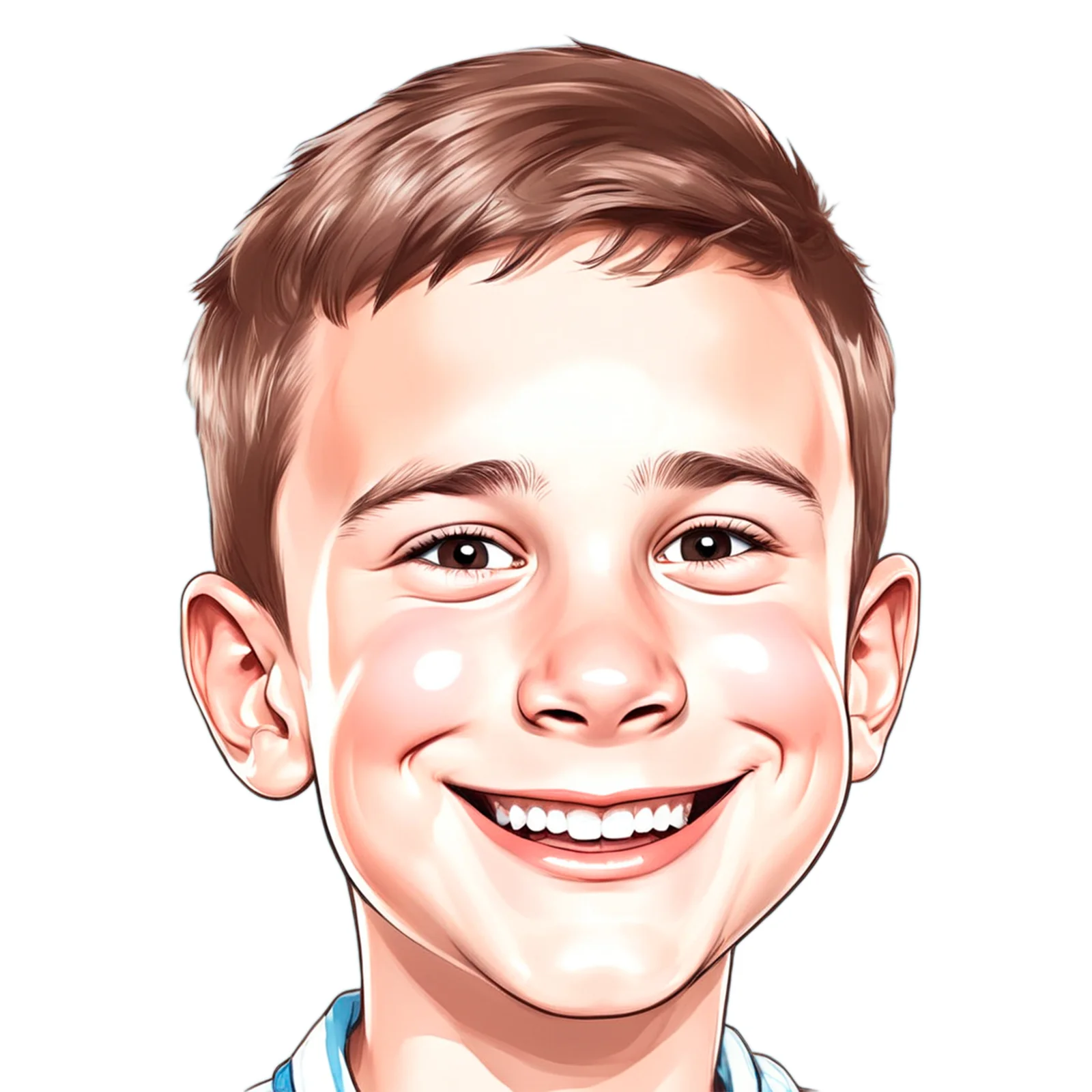 Custom Kid Caricature from Photo - Little Adventurer Portrait Birthday Gift