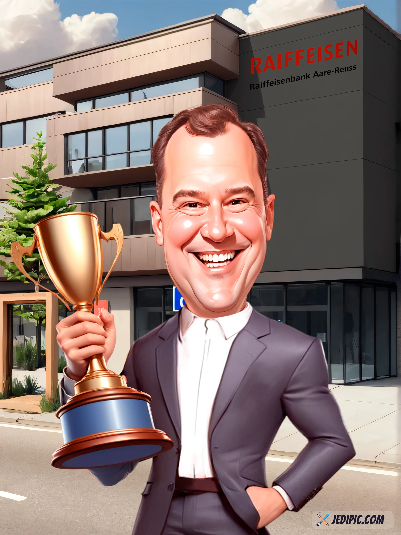 Custom Adult Caricature from Photo — Everyday Adult Birthday Surprise Portrait Gift