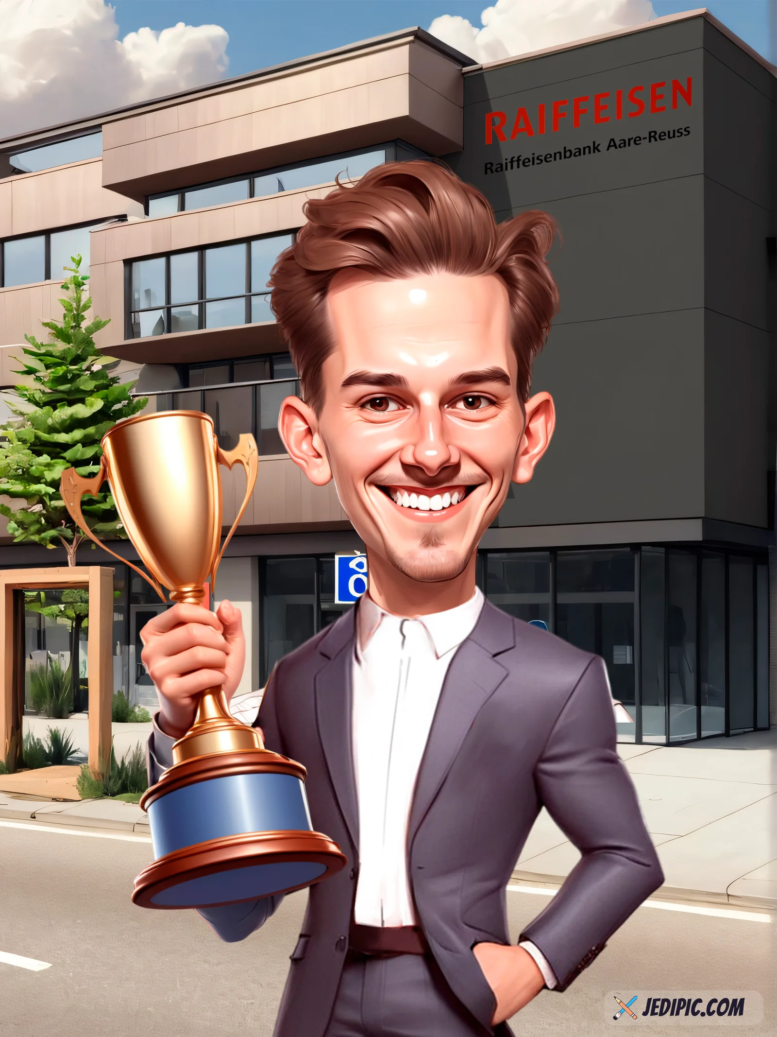 Custom Adult Caricature from Photo — Portrait Detail Personalized Keepsake Portrait Gift