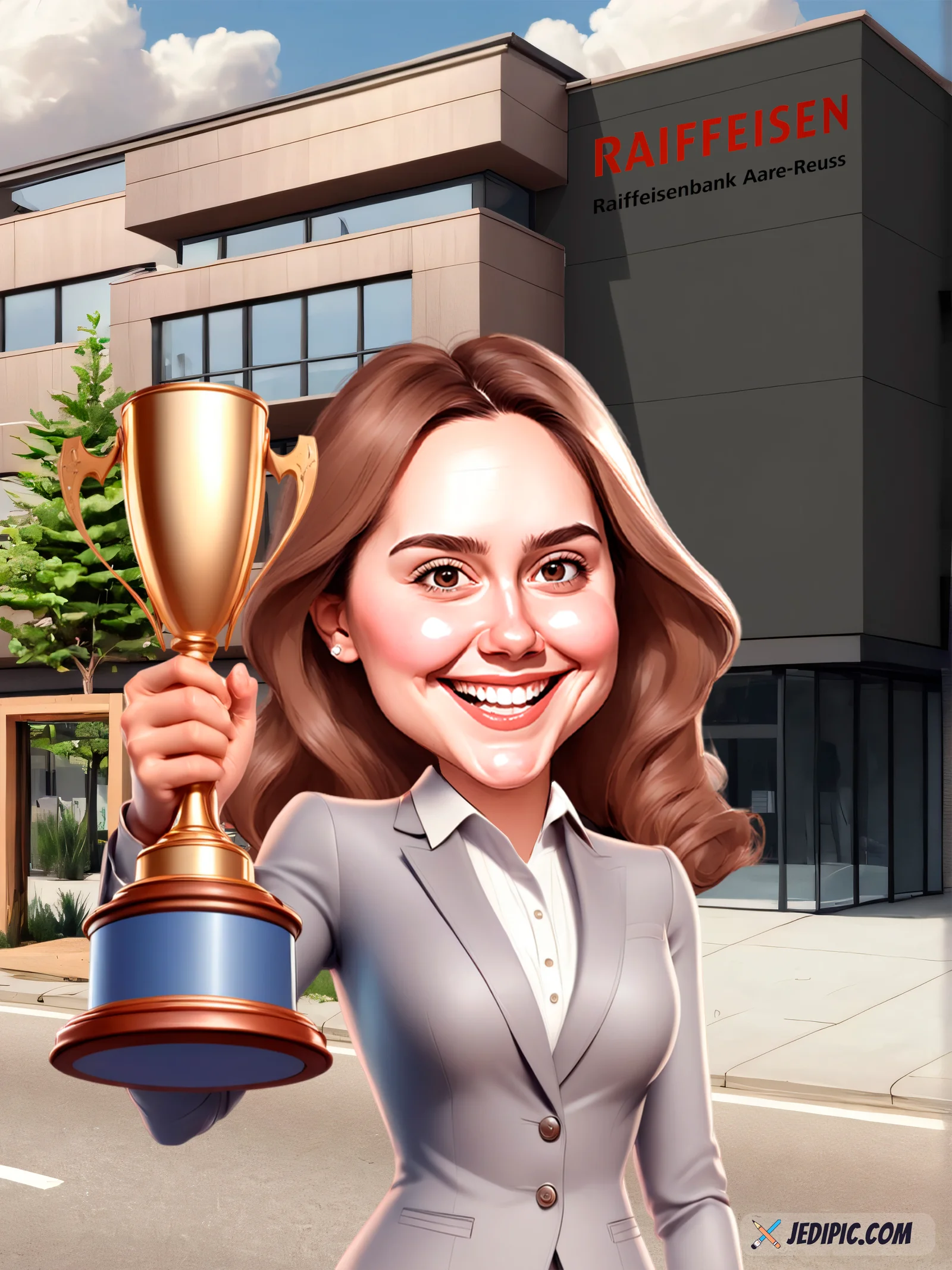 Custom Personal Portrait Caricature from Photo — Standout Subject Personalized Portrait Gift