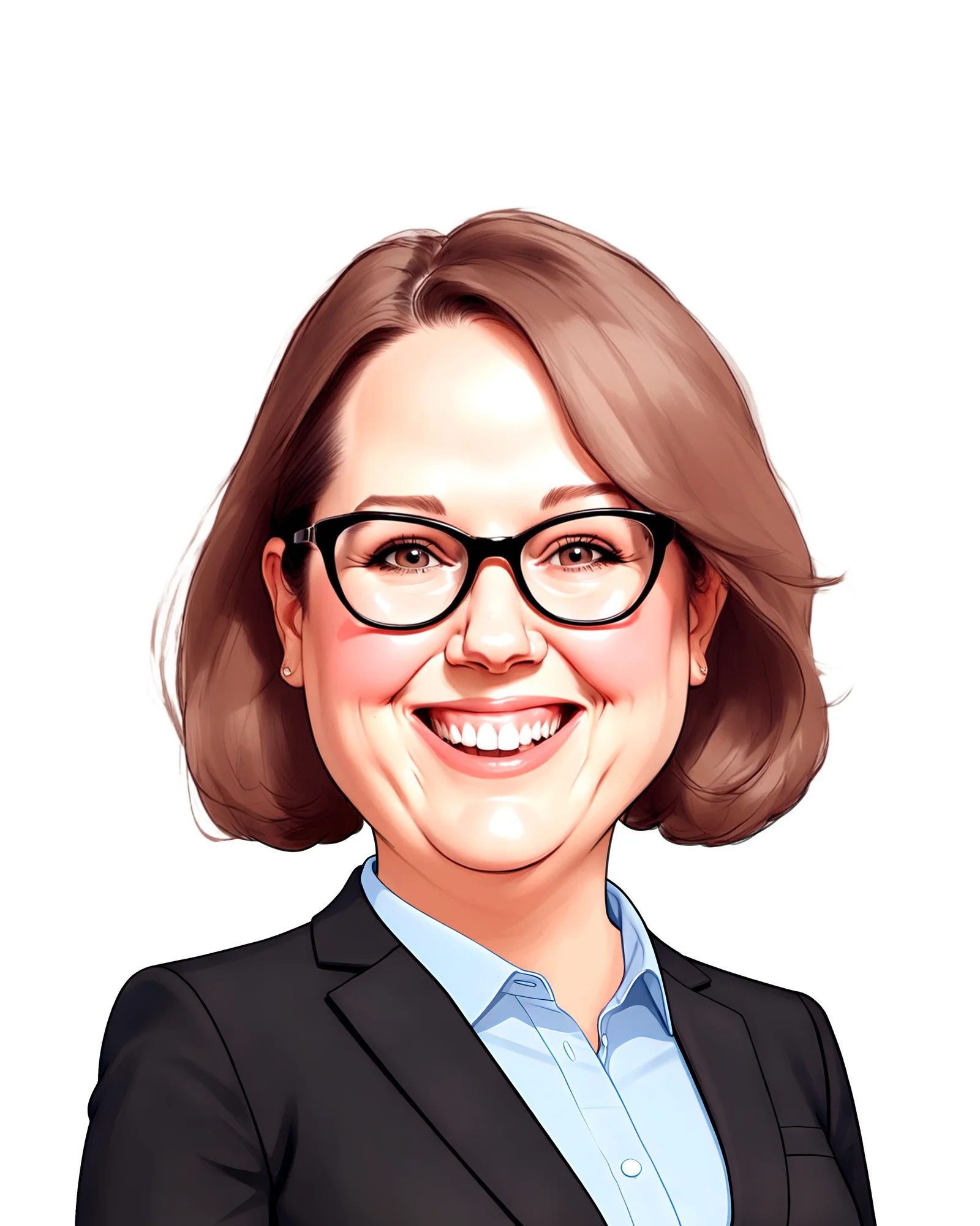 Custom Personal Portrait Caricature from Photo — Standout Subject Personalized Portrait Gift — Design 2