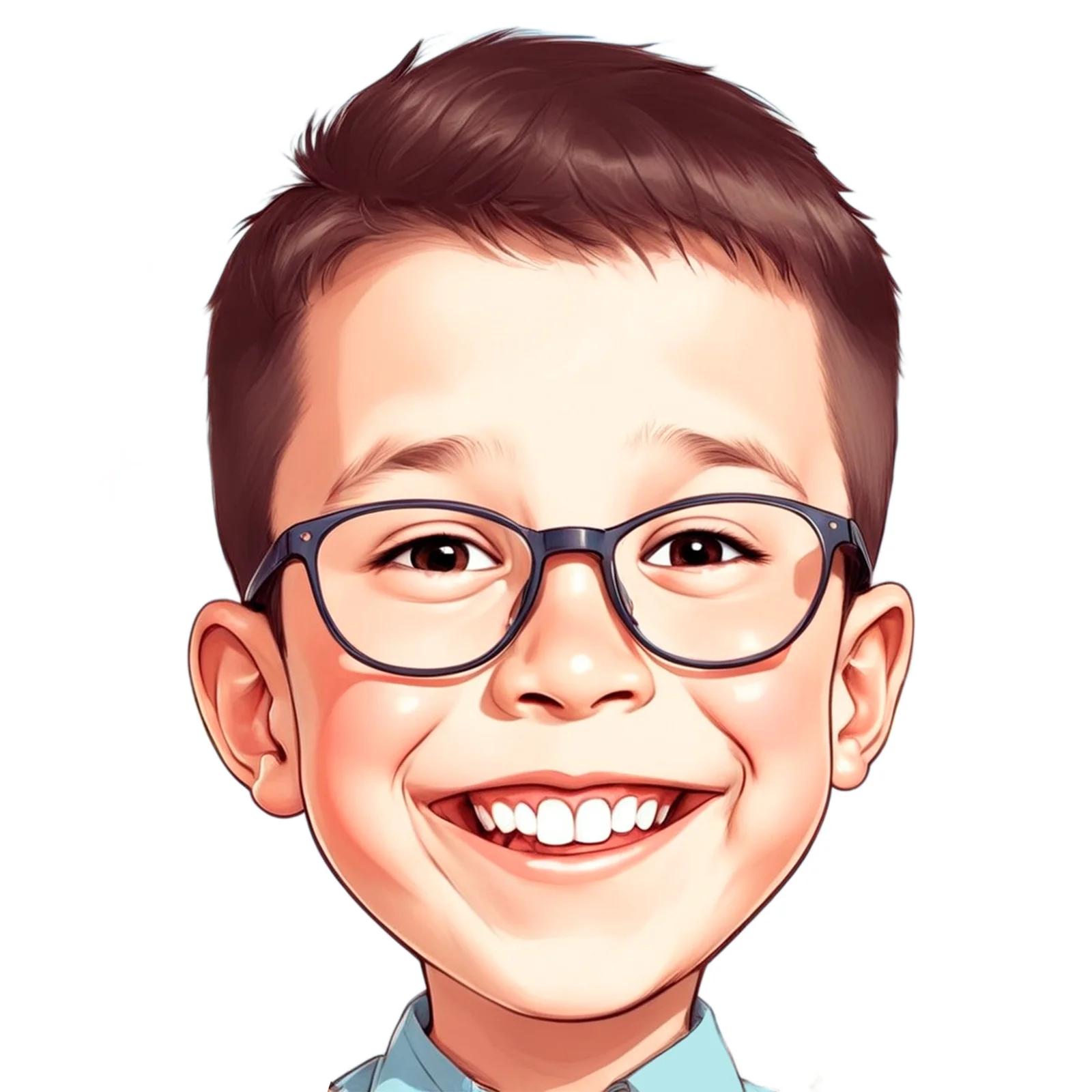 Custom Kids Caricature from Photo — Cheerful Little Kid Birthday Gift
