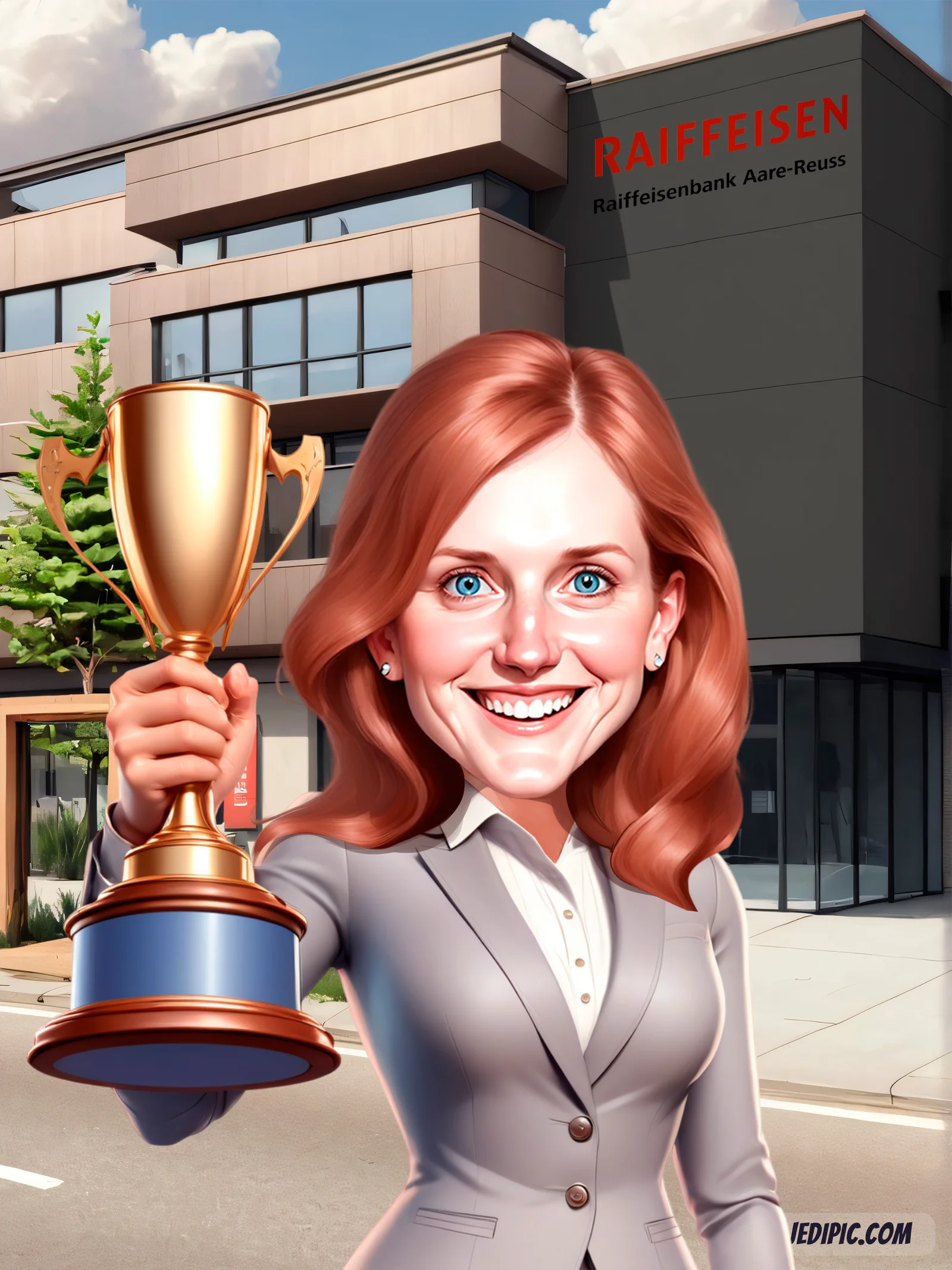 Custom Personal Caricature from Photo — Adult Smart Casual Birthday Gift