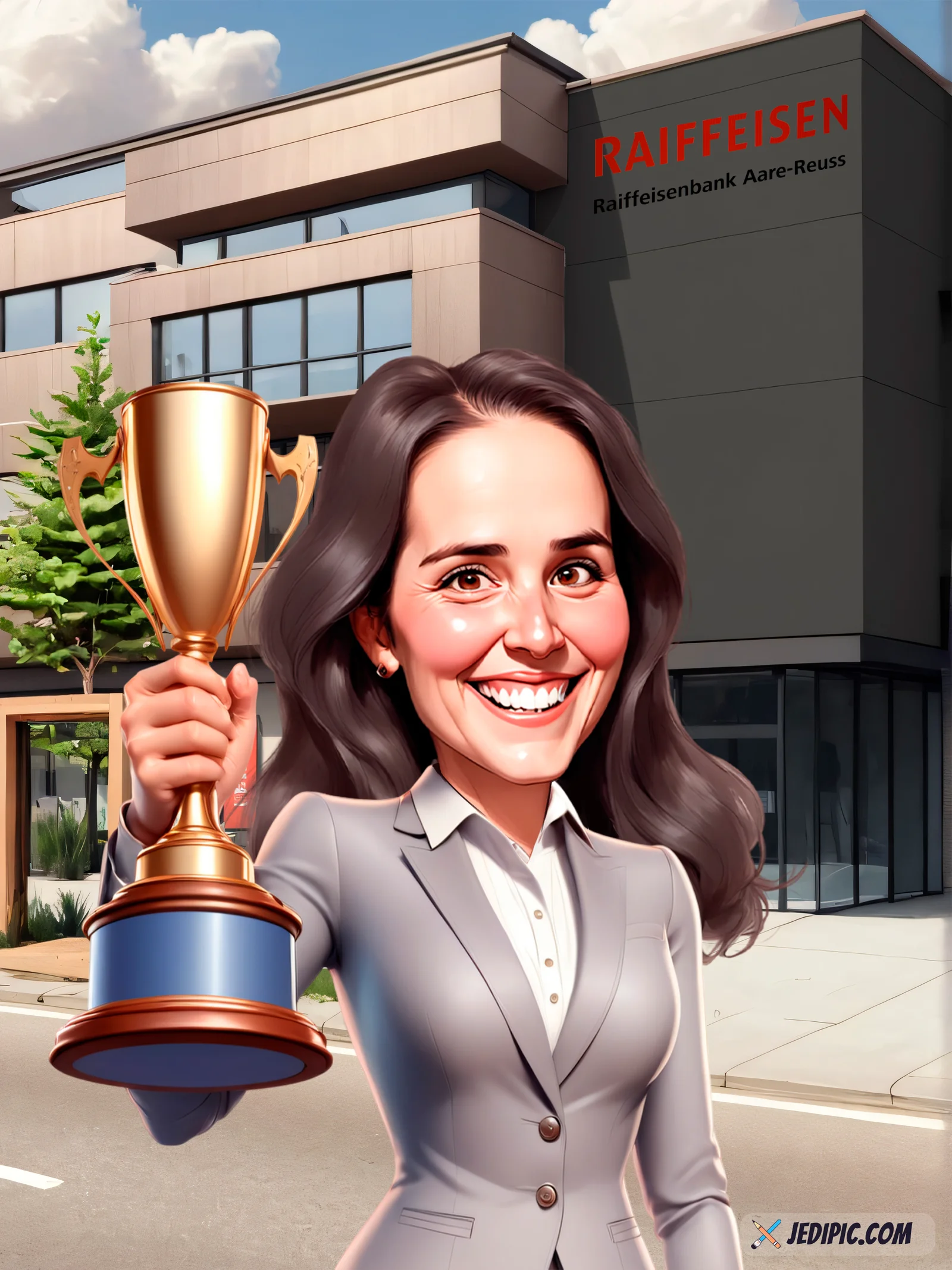 Custom Personal Caricature from Photo — Relaxed Personal Portrait Birthday Gift