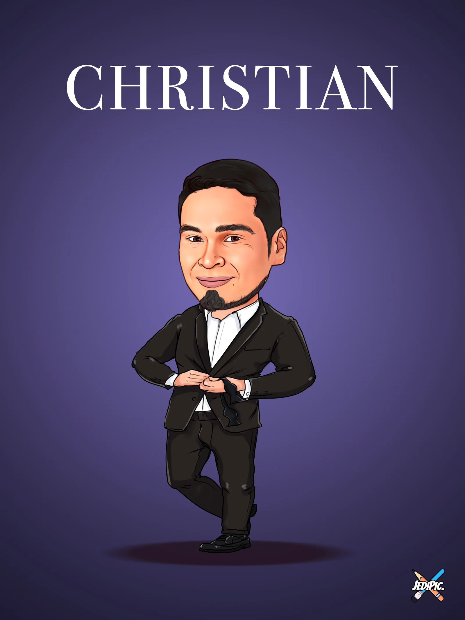 Custom Personal Caricature from Photo — Warm Signature Portrait Birthday Gift