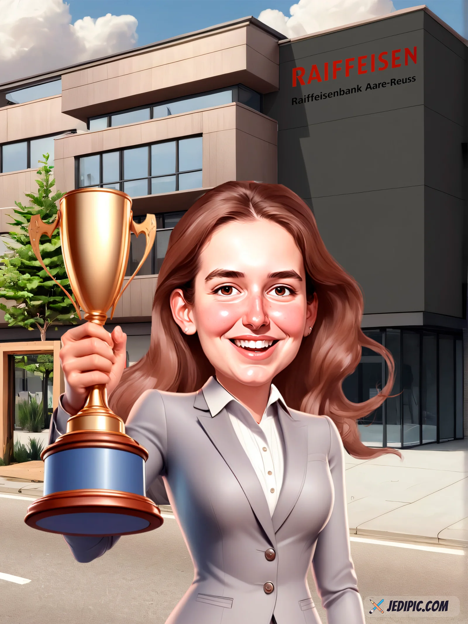 Custom Adult Caricature from Photo — Personalized Single Portrait Hand Drawn Unique Anytime Gift
