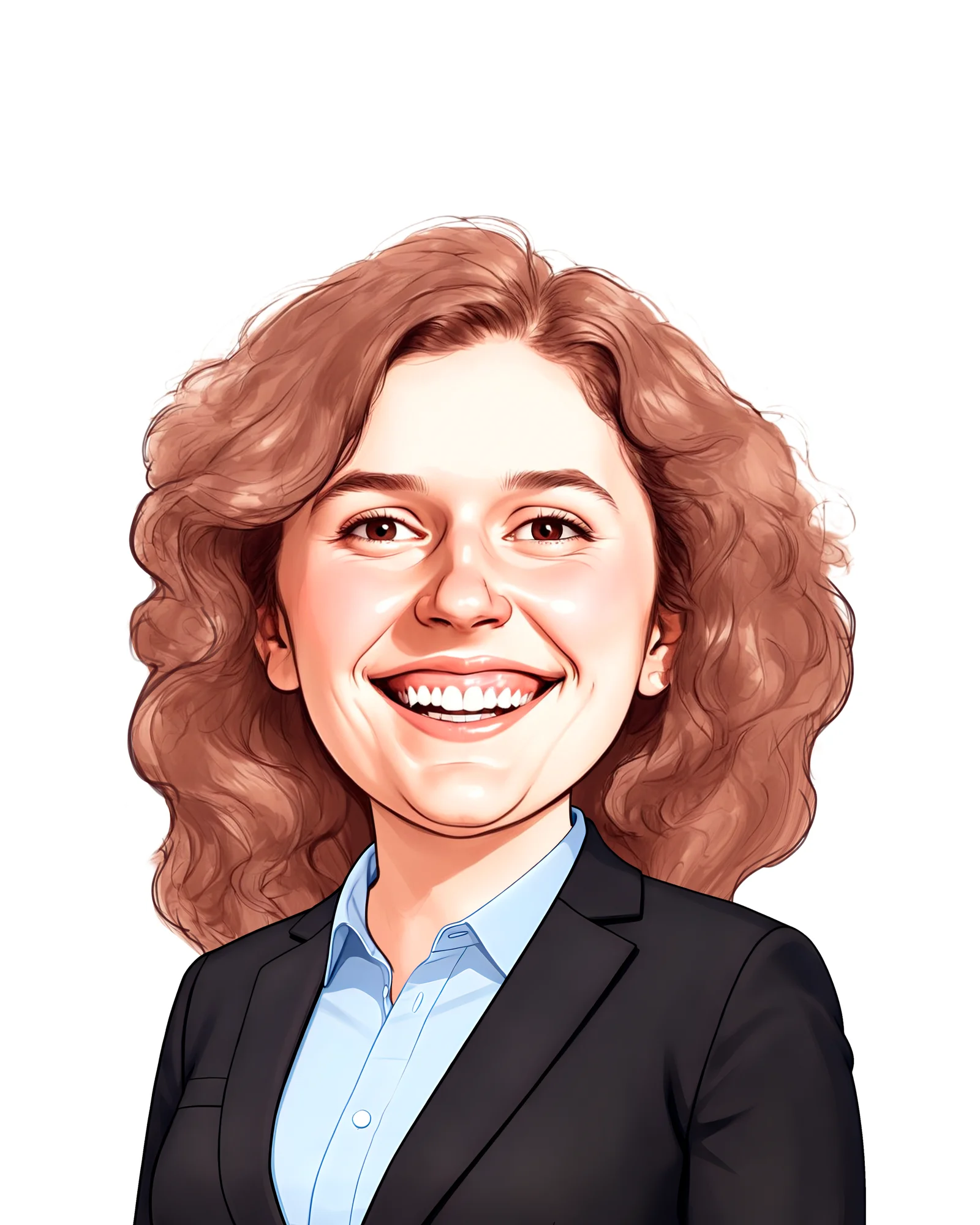 Custom Adult Caricature from Photo — Personalized Fun Cartoon Portrait Birthday Gift for Best Friend