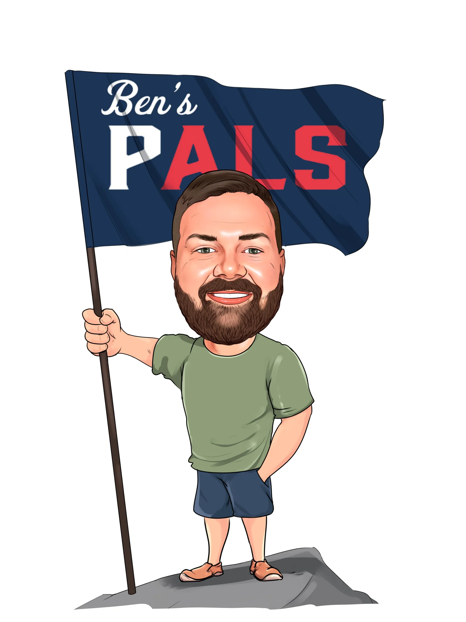 Custom Adult Caricature from Photo — Personalized Portrait Hand-Drawn Milestone Birthday Custom Photo Unique Gift Idea