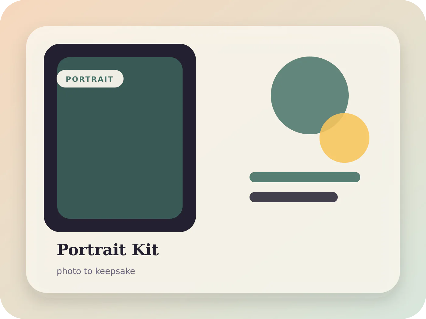 Custom Portrait Gift Kit from Your Photo